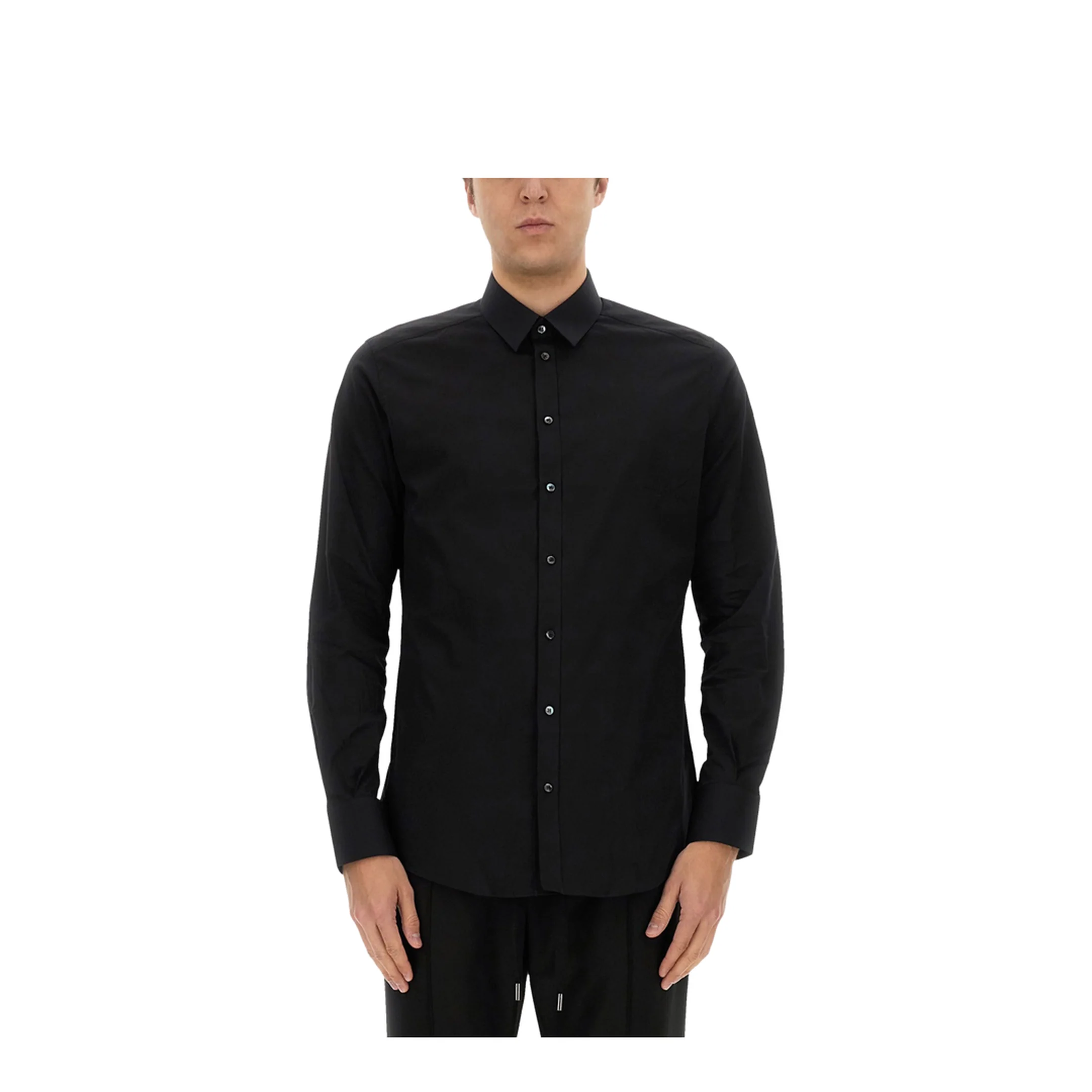 Gold Poplin Stretch Shirt