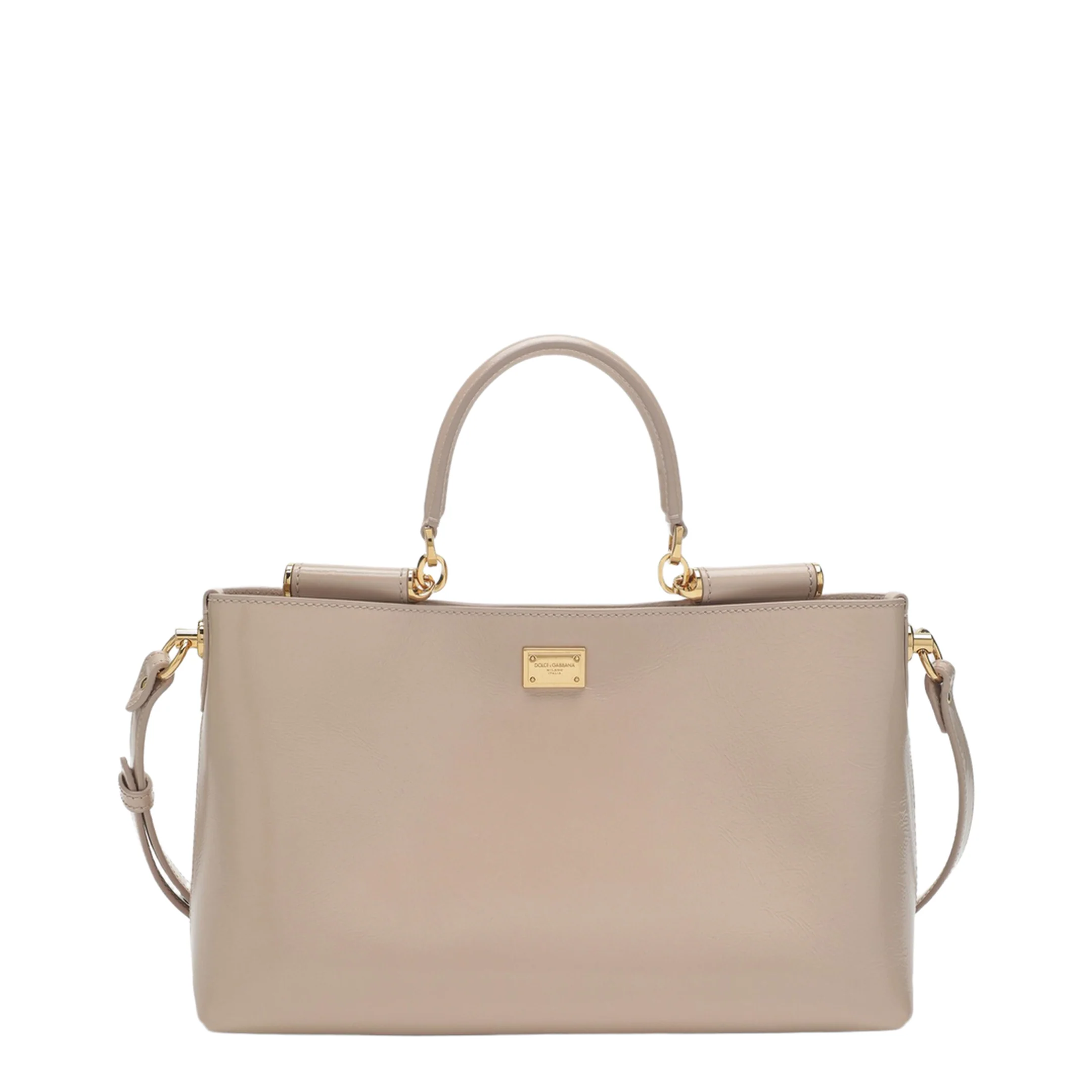 Handbag in Flesh-Coloured Leather