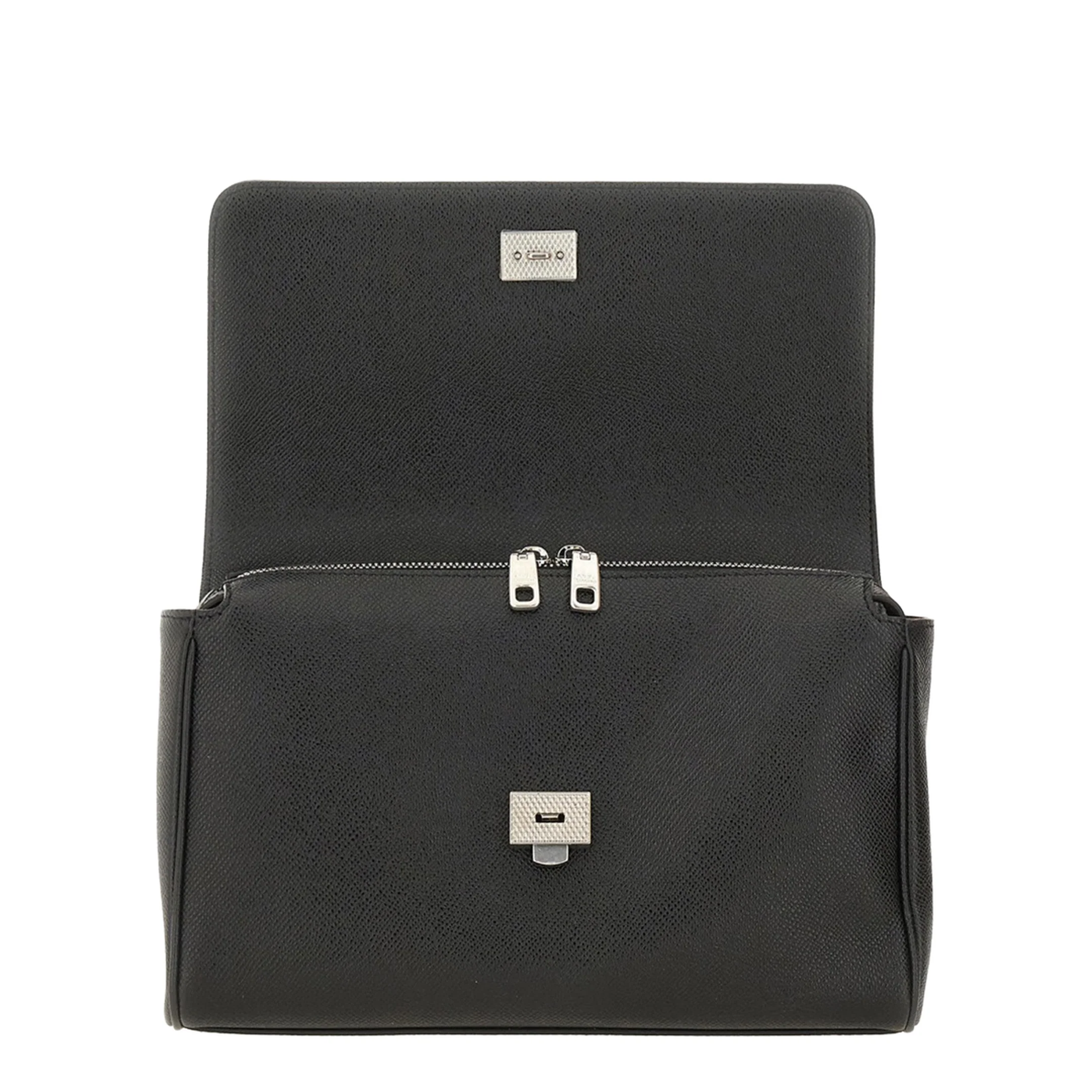 Leather Tote Bag In Black - Image 5