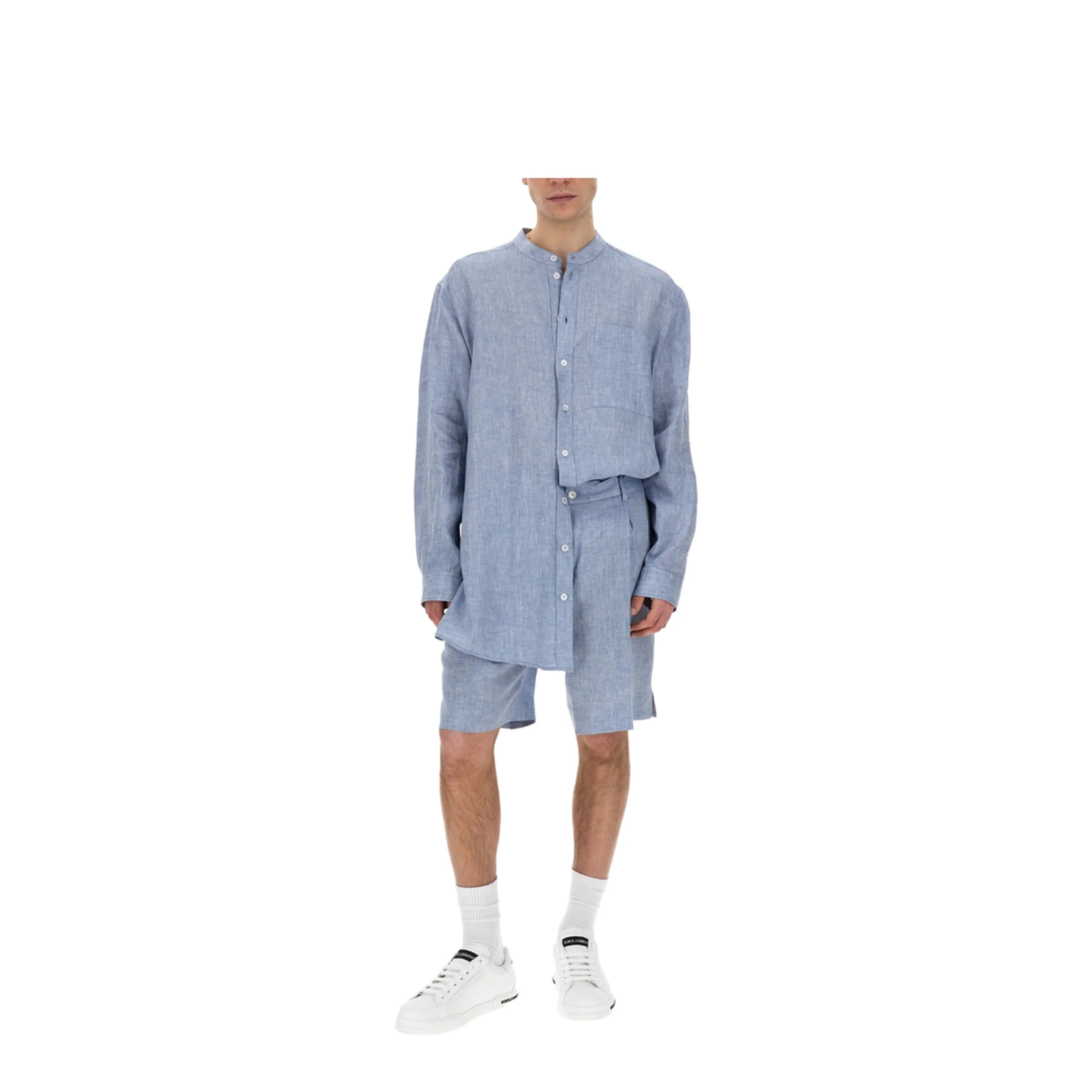 Linen Bermuda Shorts - Image 2