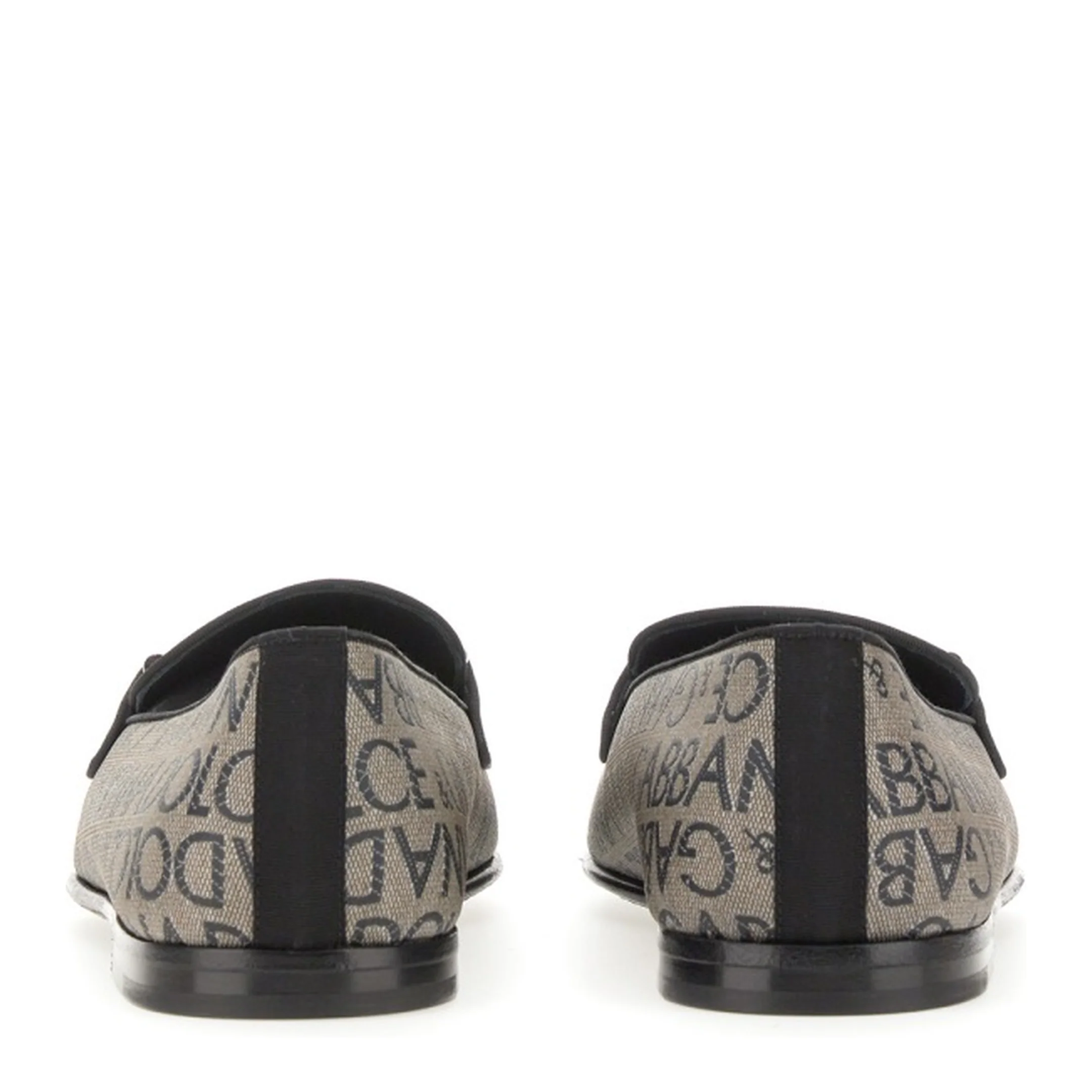Loafers with all-over lettering logo print - Image 3