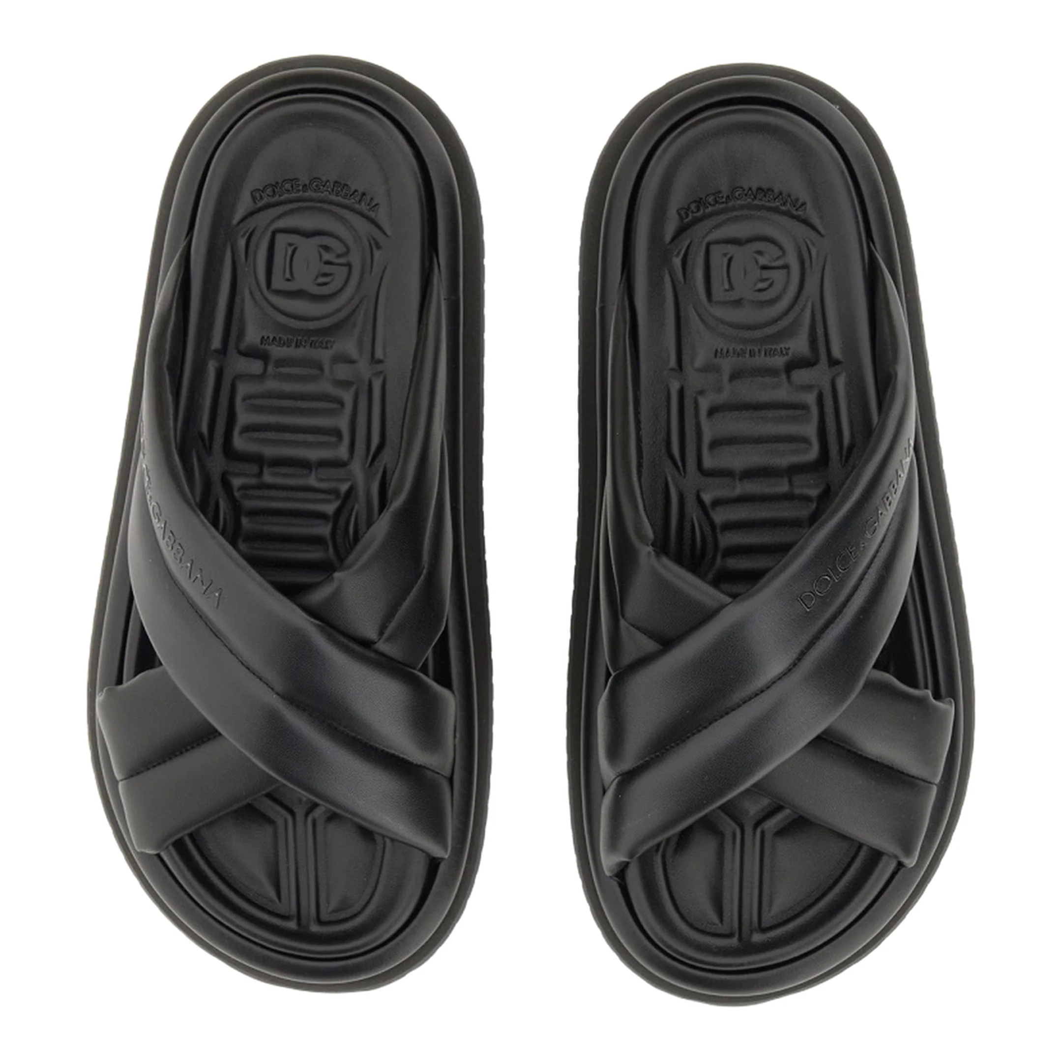 Nappa Effect Fabric Sandal - Image 2