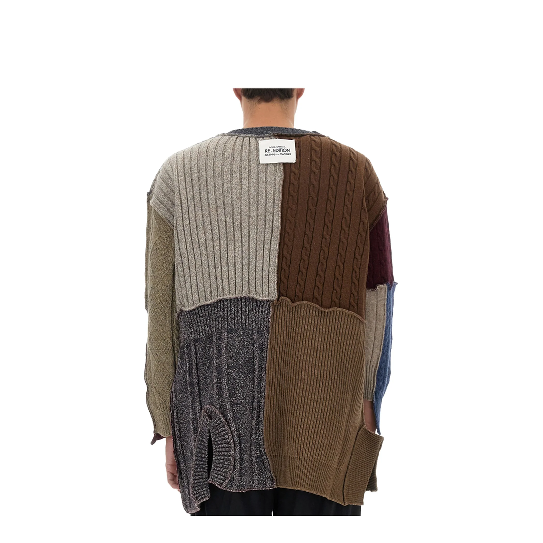 Patchwork Distressed Cardigan - Image 3
