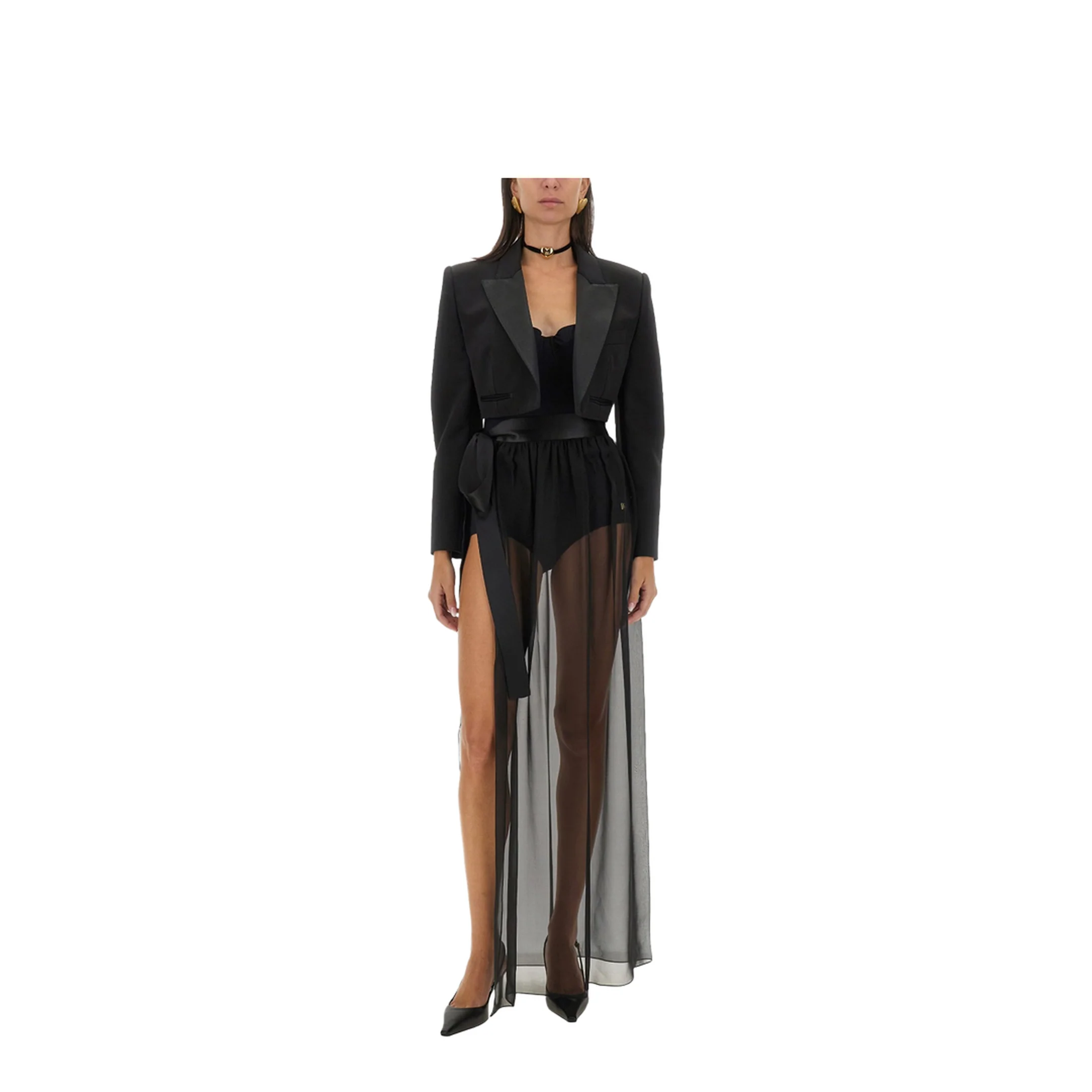 Silk Chiffon Long Skirt - Image 2