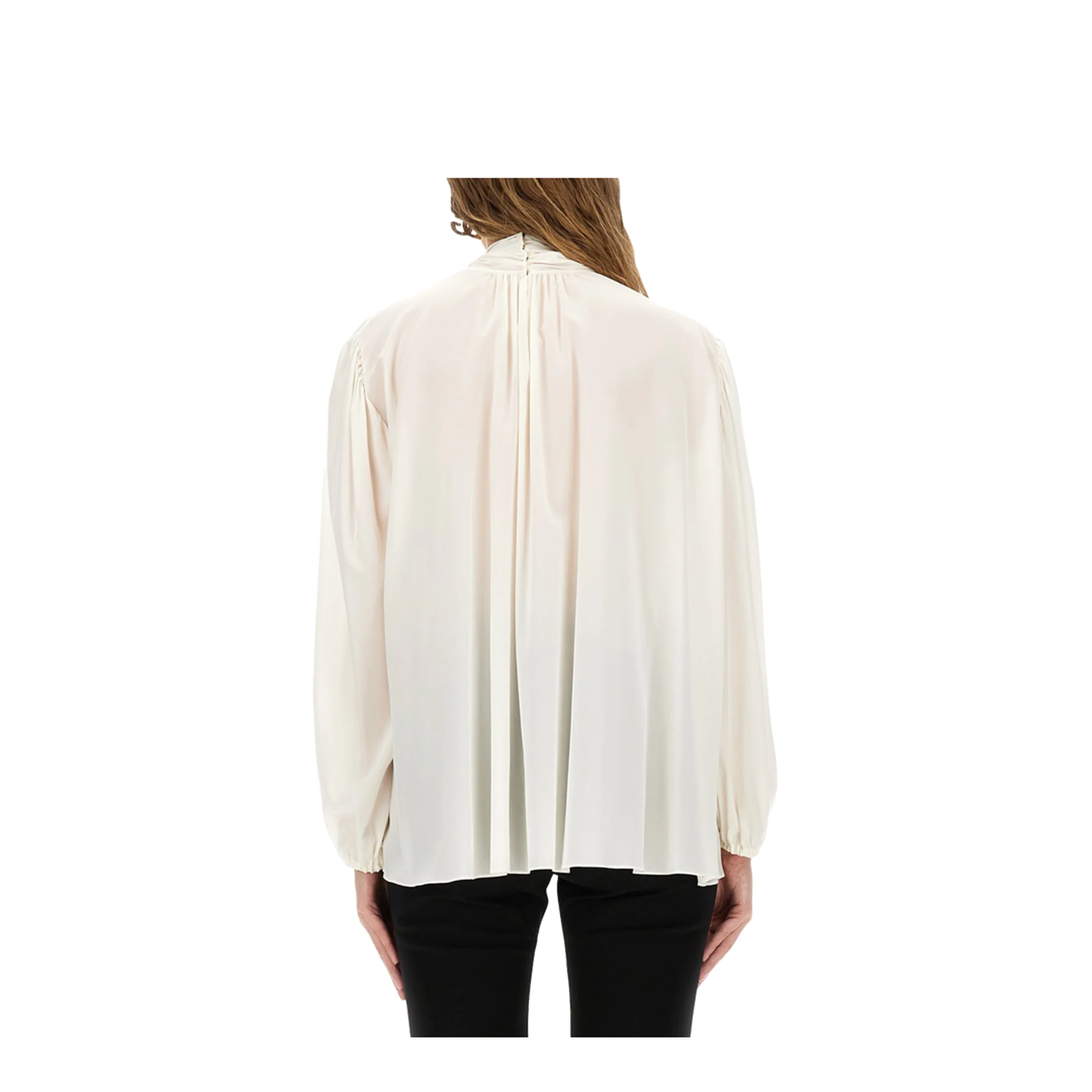 Silk Shirt With Scarf - Image 3