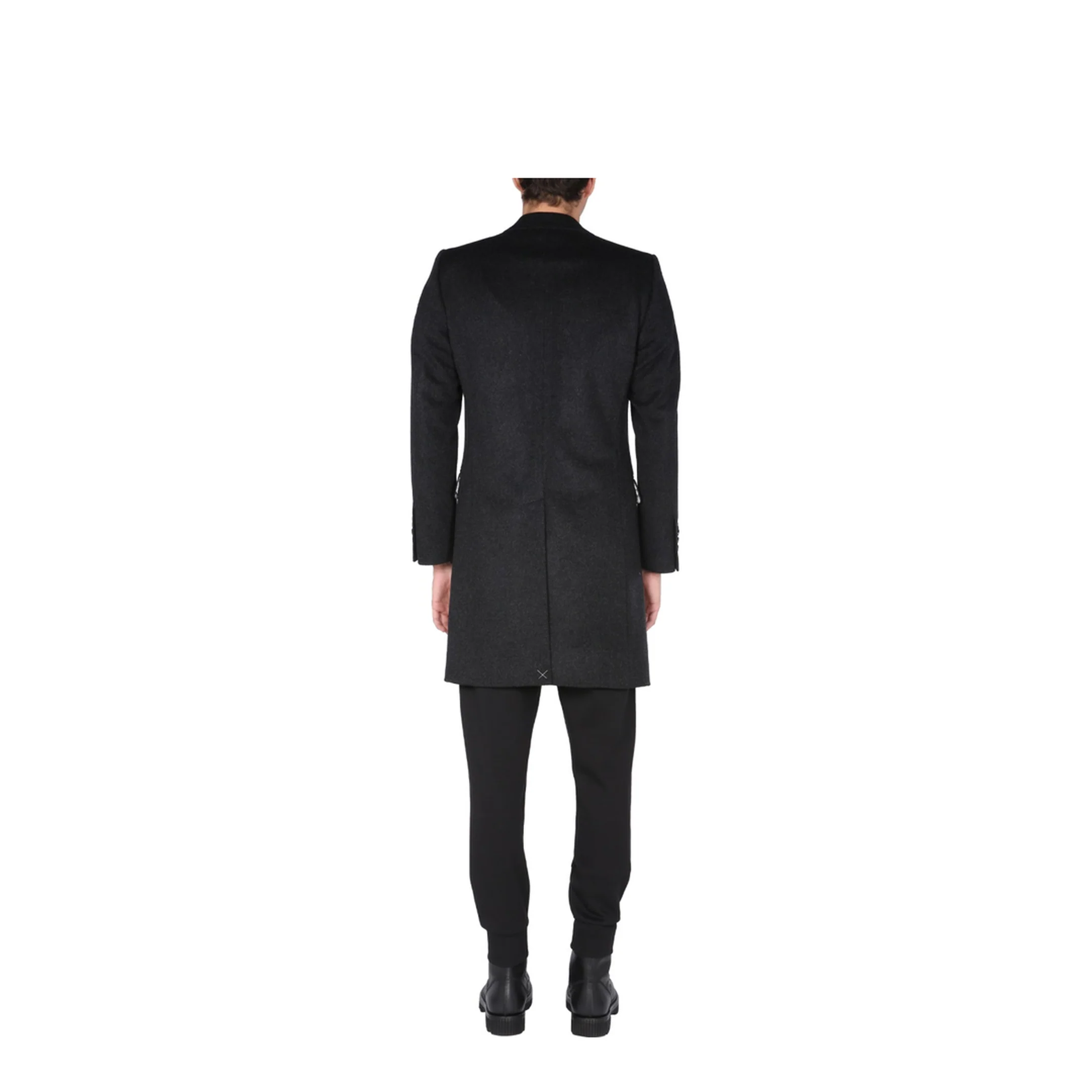 Single-Breasted Velours Coat - Image 3