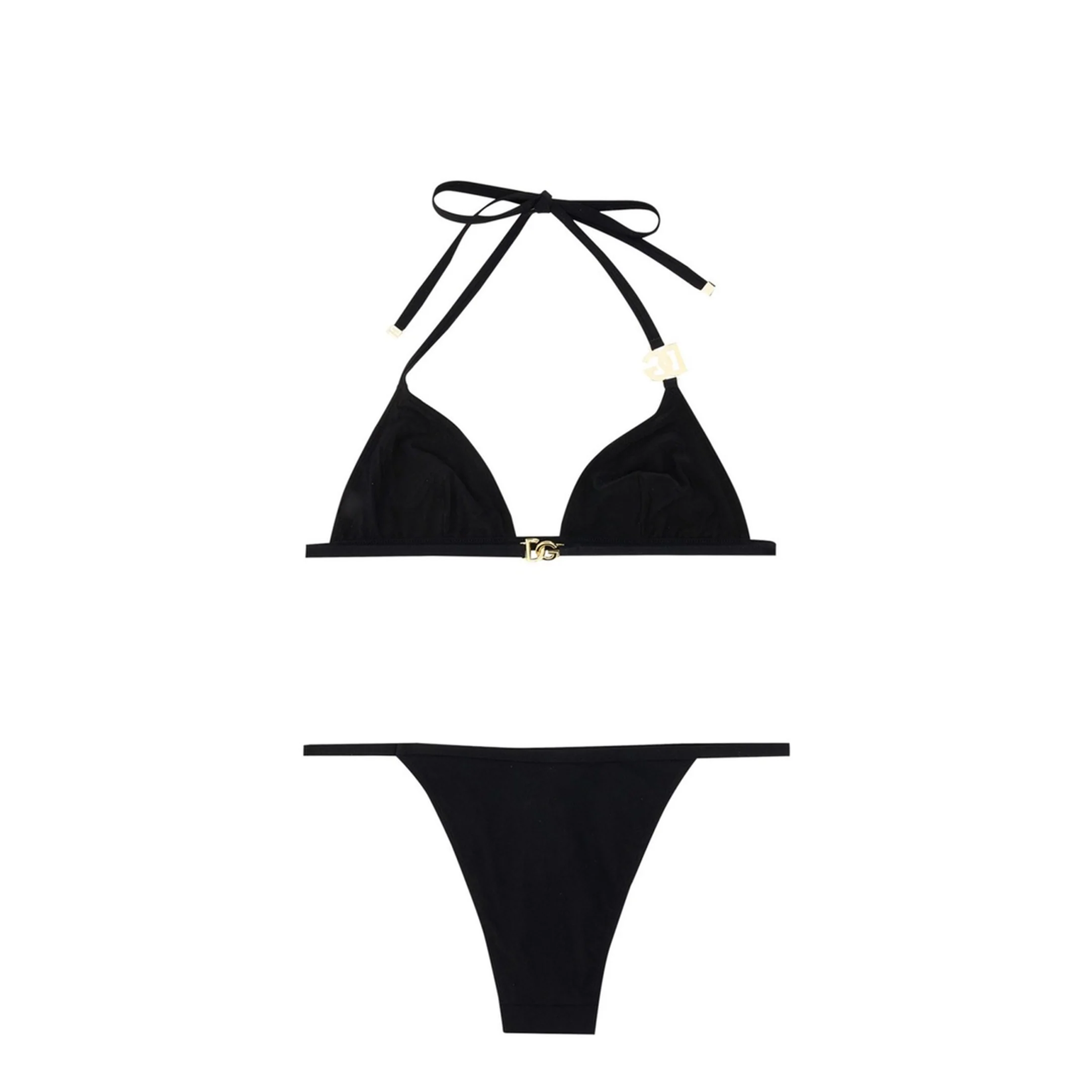 Triangle Bikini with Logo in Black - Image 4
