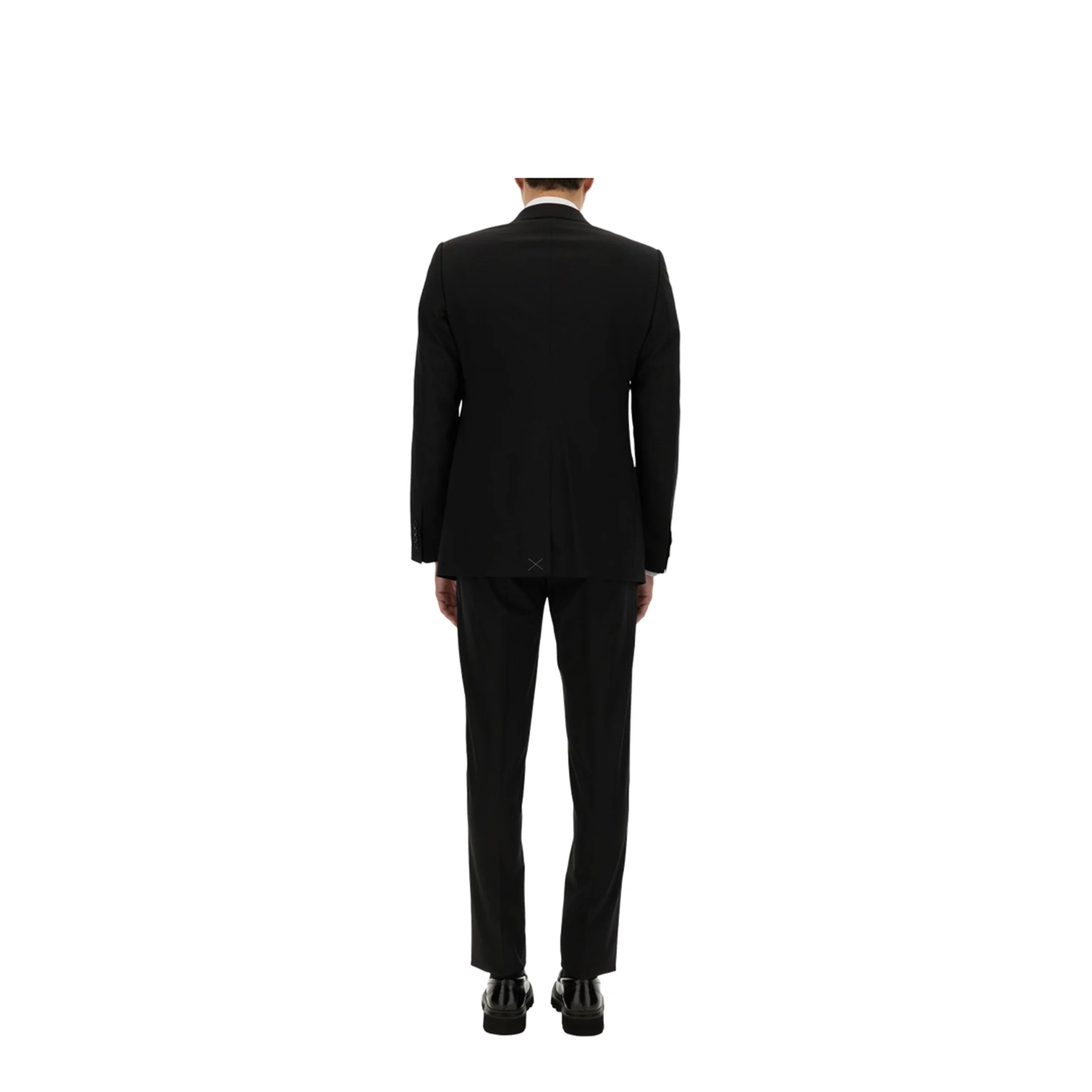 Two-piece suit in black wool - Image 3