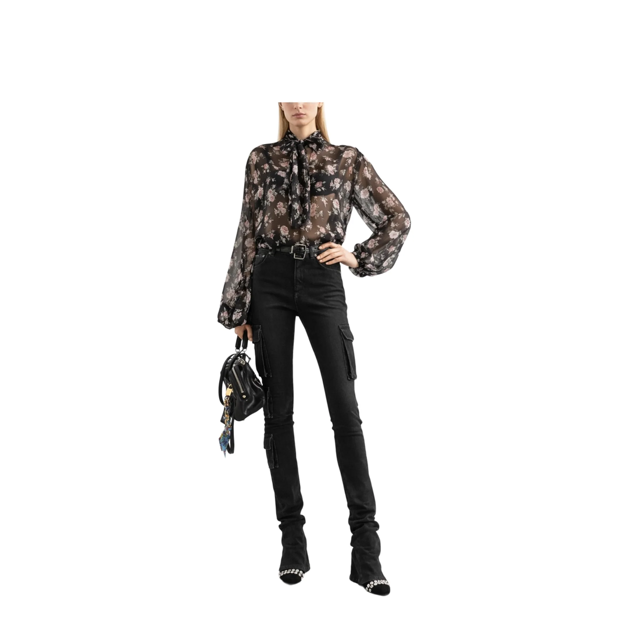 Vintage Rose Print Top - Image 2