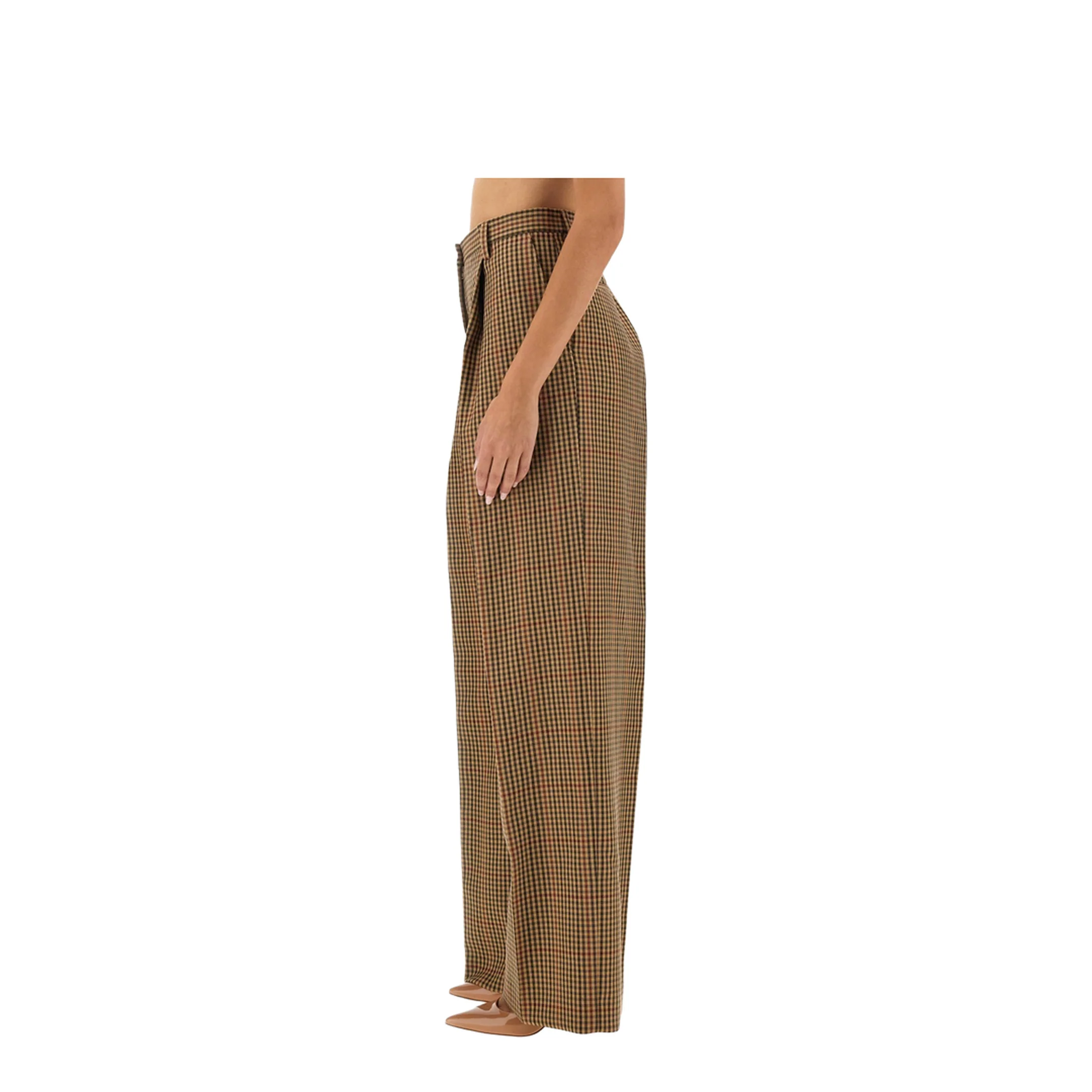 Pants with Check Pattern - Image 4