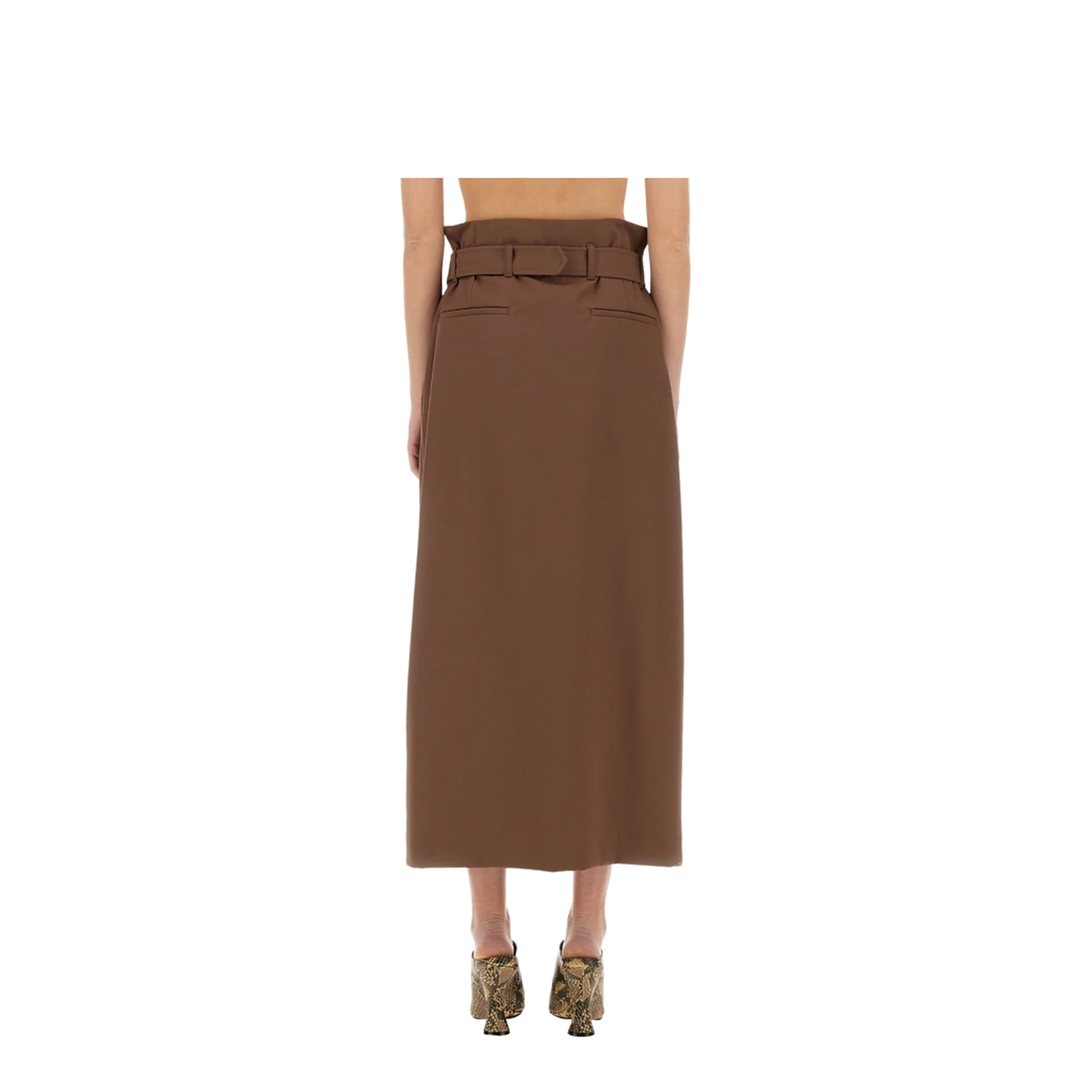 Wool Skirt With Belt - Image 3
