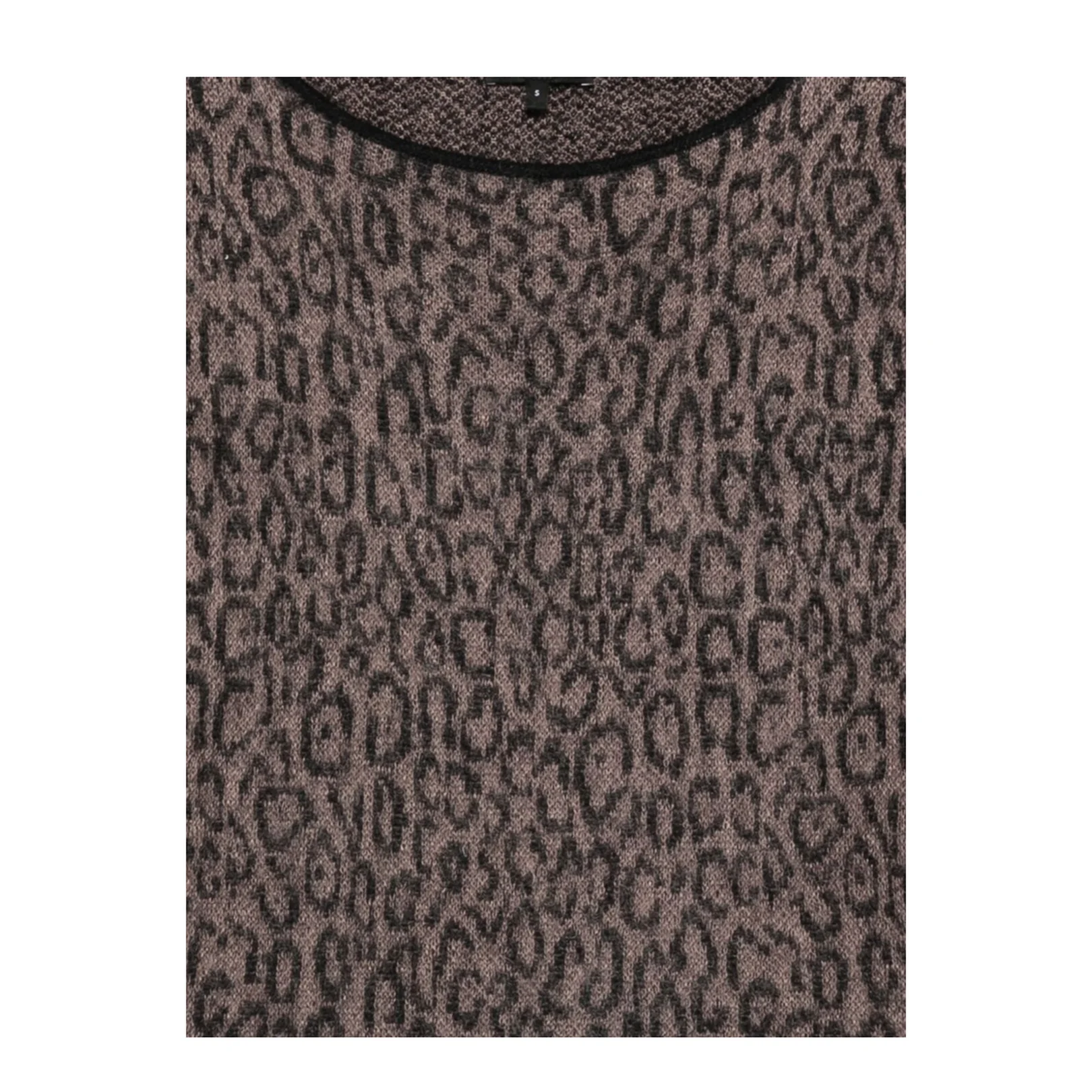 Brown Leopard Print Sweater - Image 2