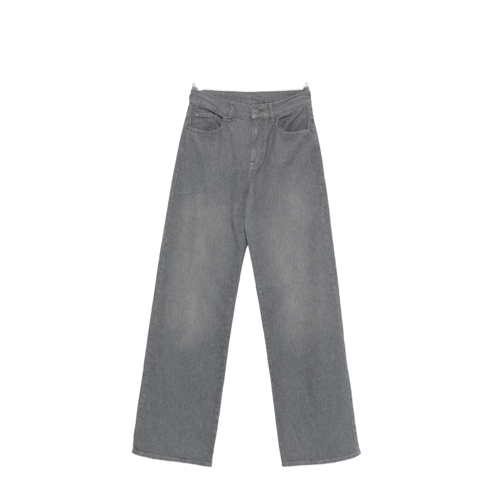 Button Fly Fastening Five Pockets Belt Loops
