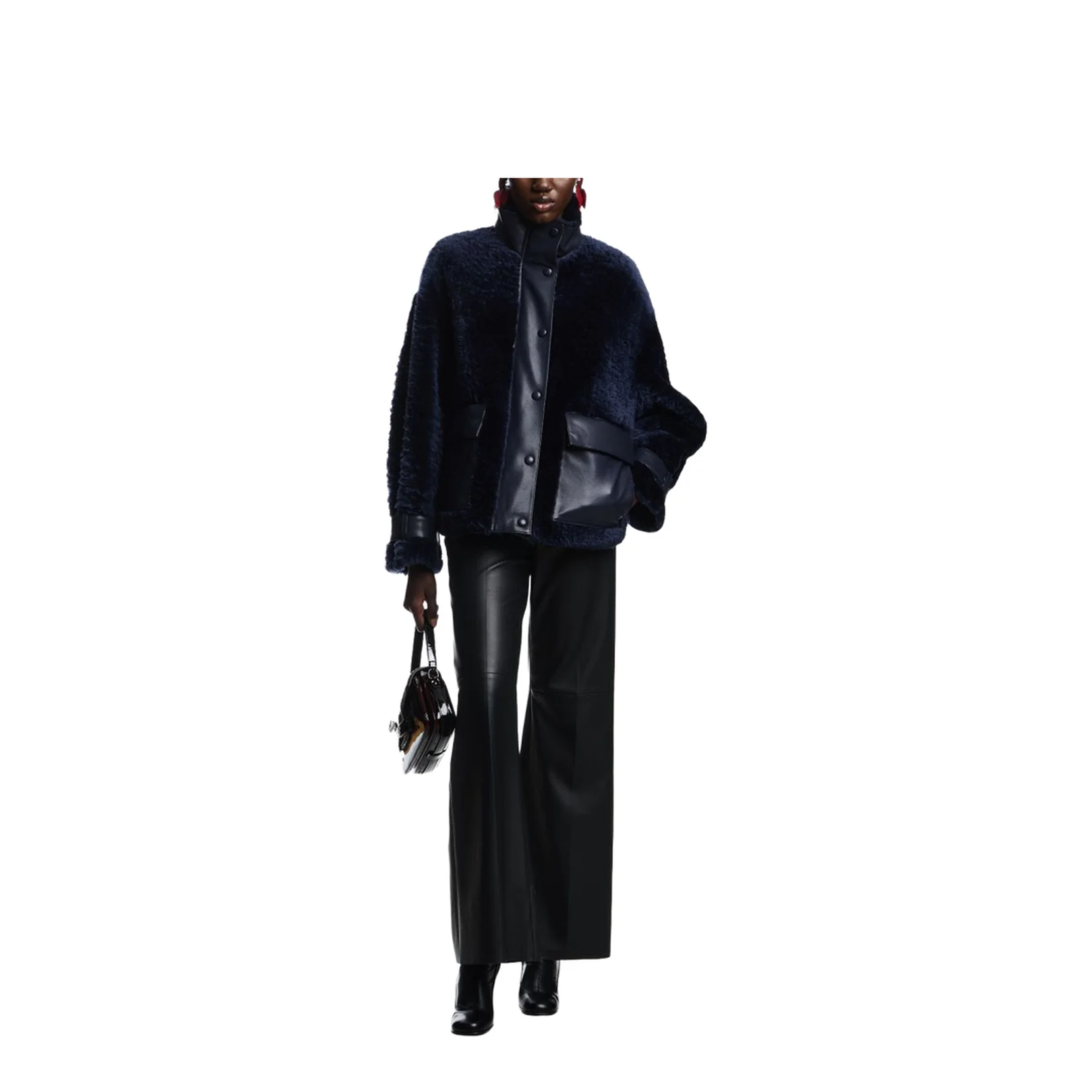 Flared Leg High Waist Trousers - Image 5