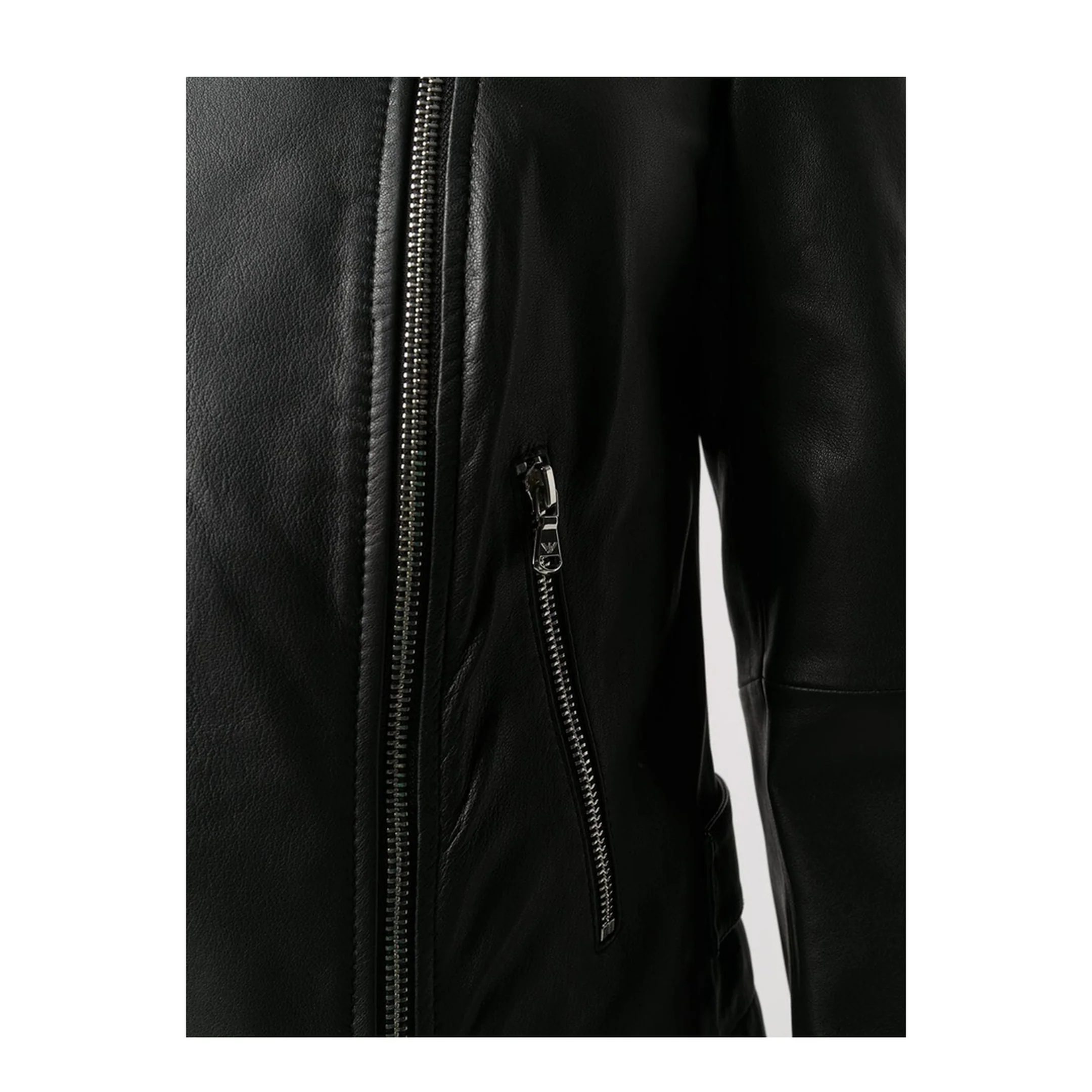 Leather Jacket in Black - Image 4