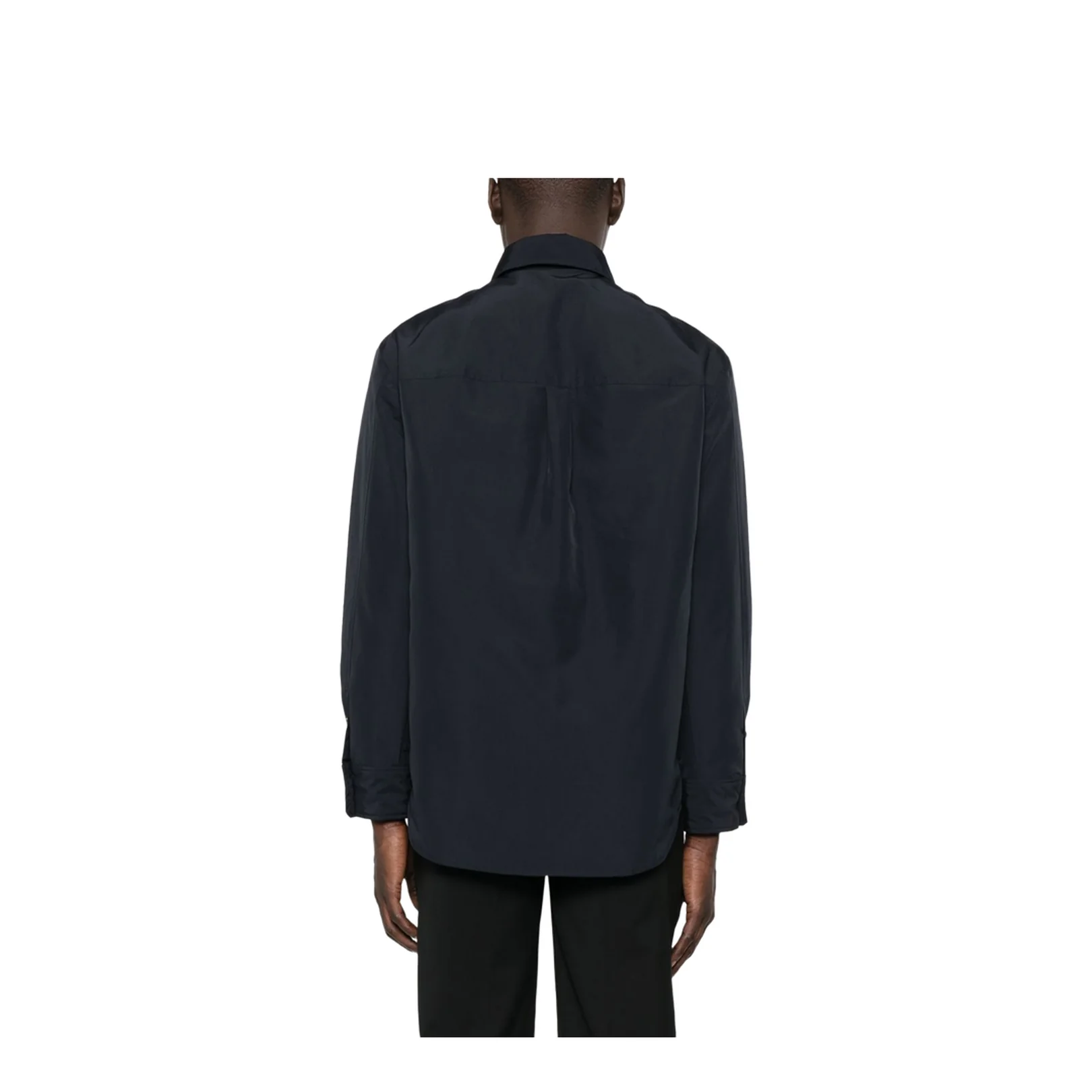 Nylon Shirt Jacket with Patch Pocket - Image 3