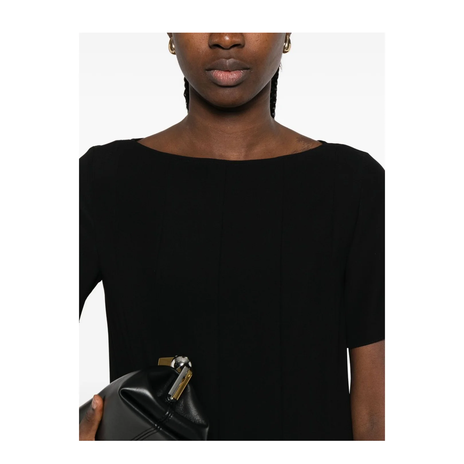 Technical Cady Dress with Pleats - Image 2