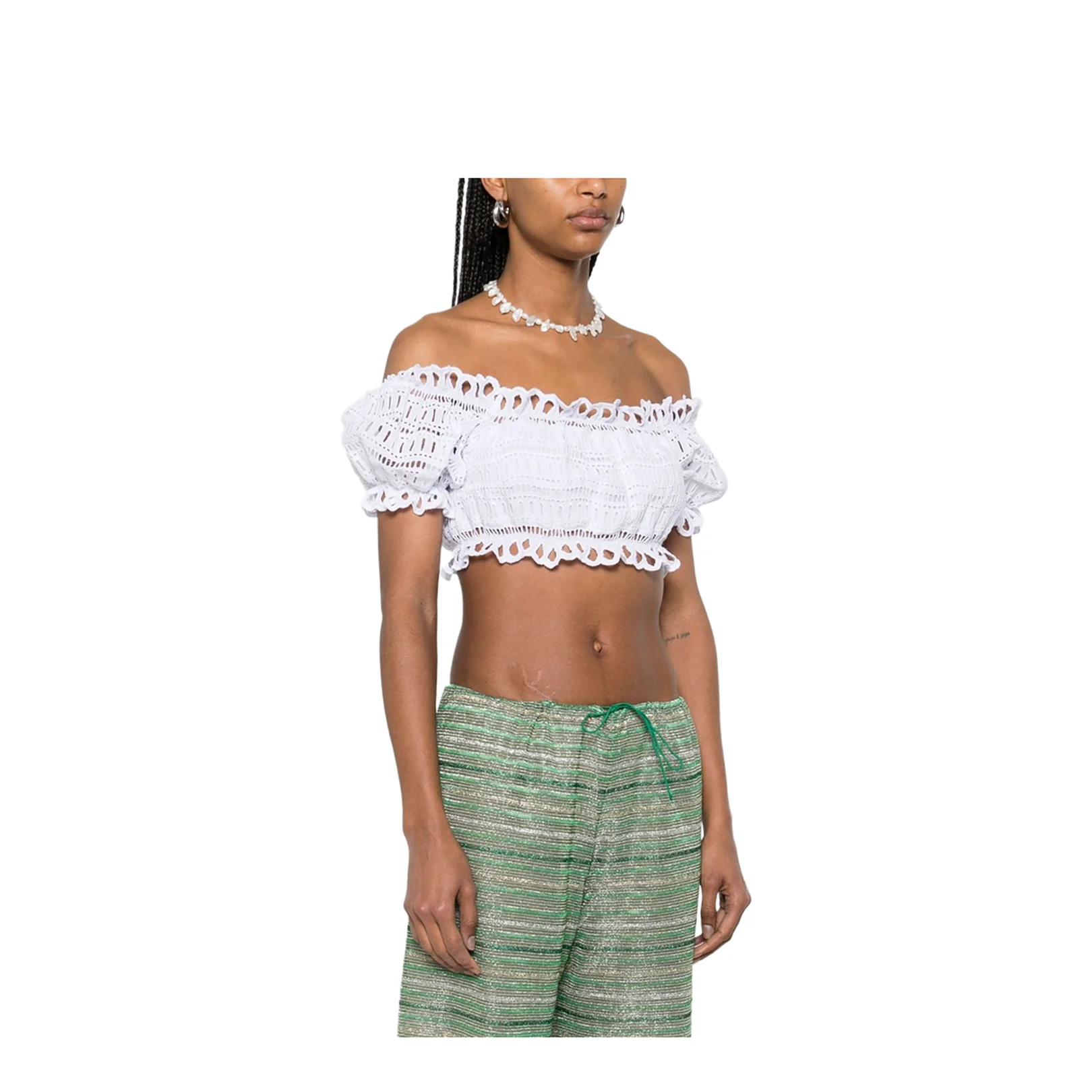 Off-shoulder Lace-detail Top - Image 5