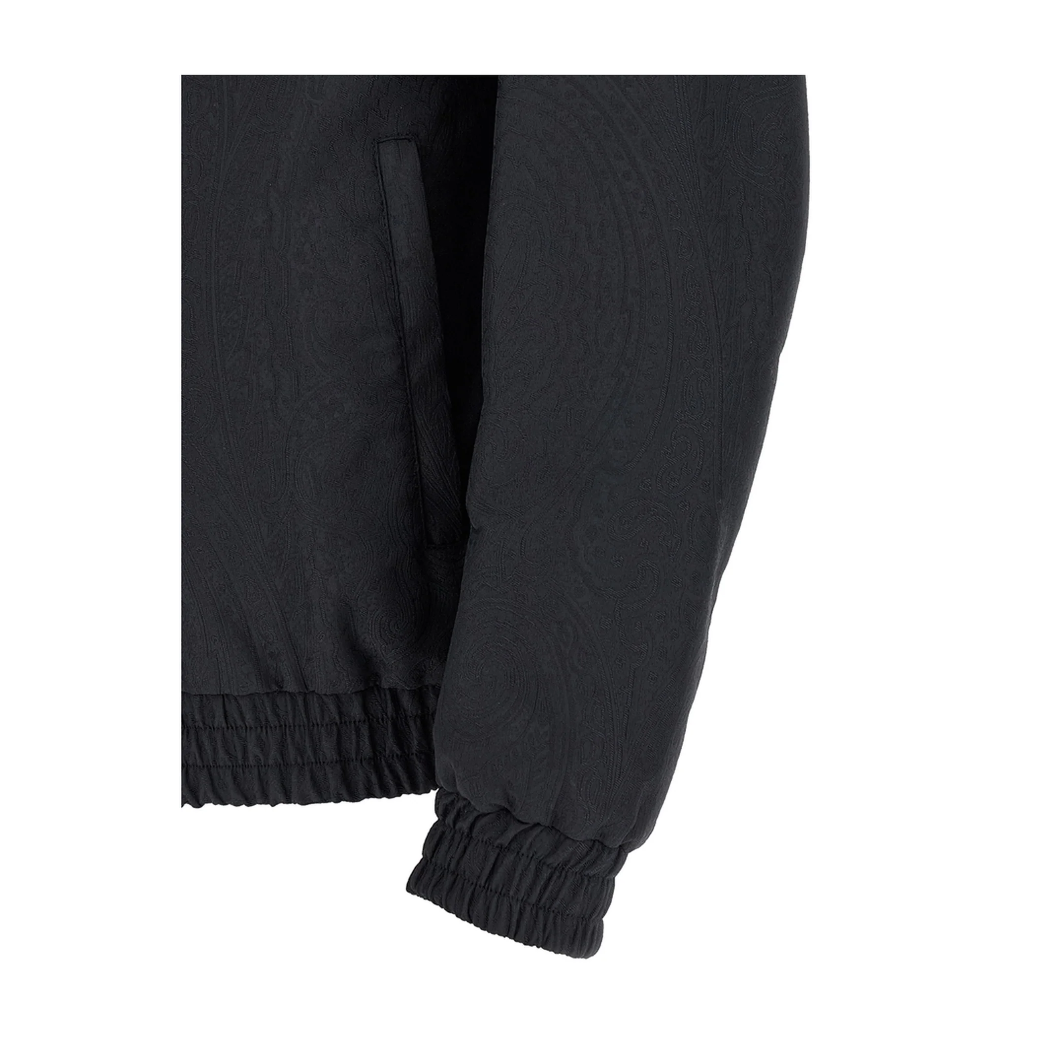 Arnica Motif Turtleneck Jacquard Jacket - Navy - Image 4