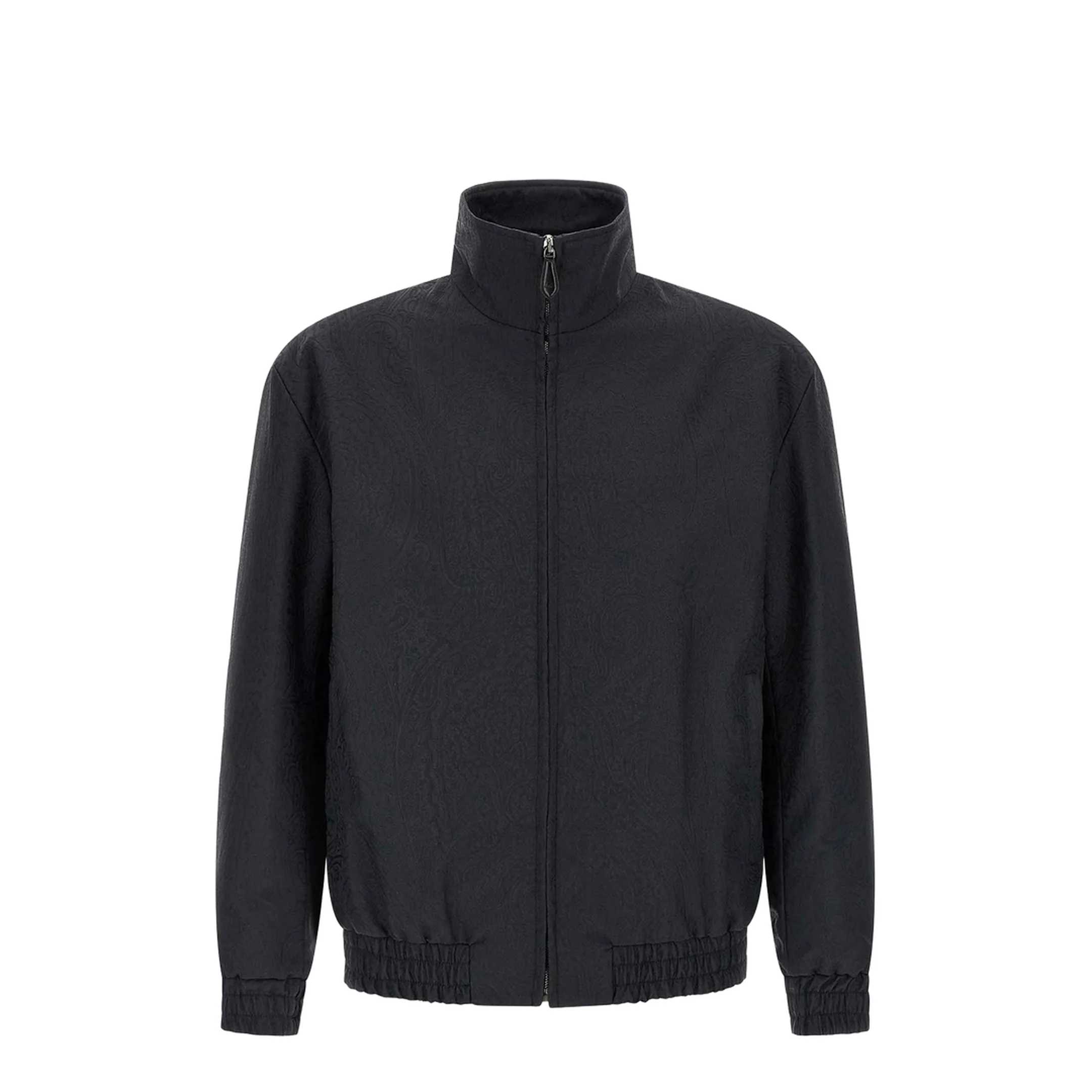 Arnica Motif Turtleneck Jacquard Jacket - Navy - Image 5