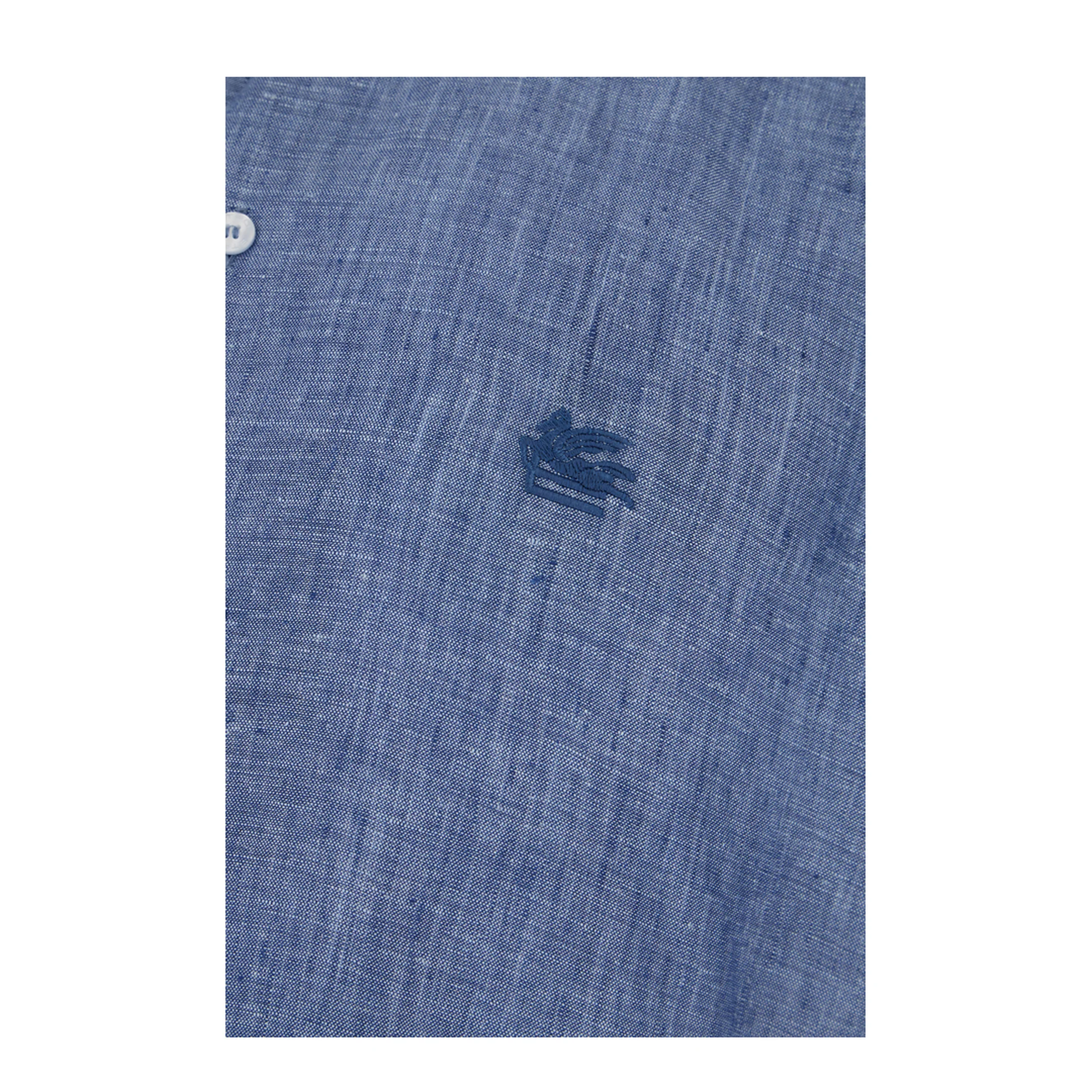Pegaso Linen Shirt - Light Blue - Image 3