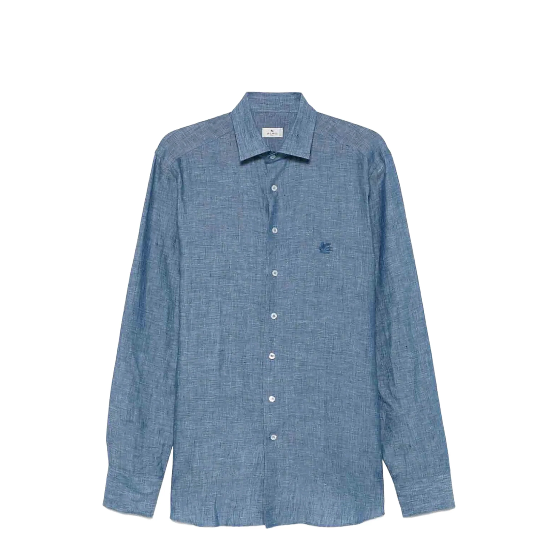 Pegaso Linen Shirt - Light Blue - Image 4