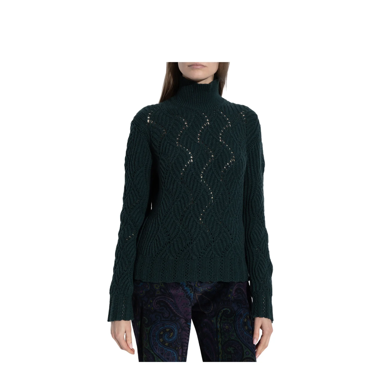Cashmere Turtleneck Green - Image 3