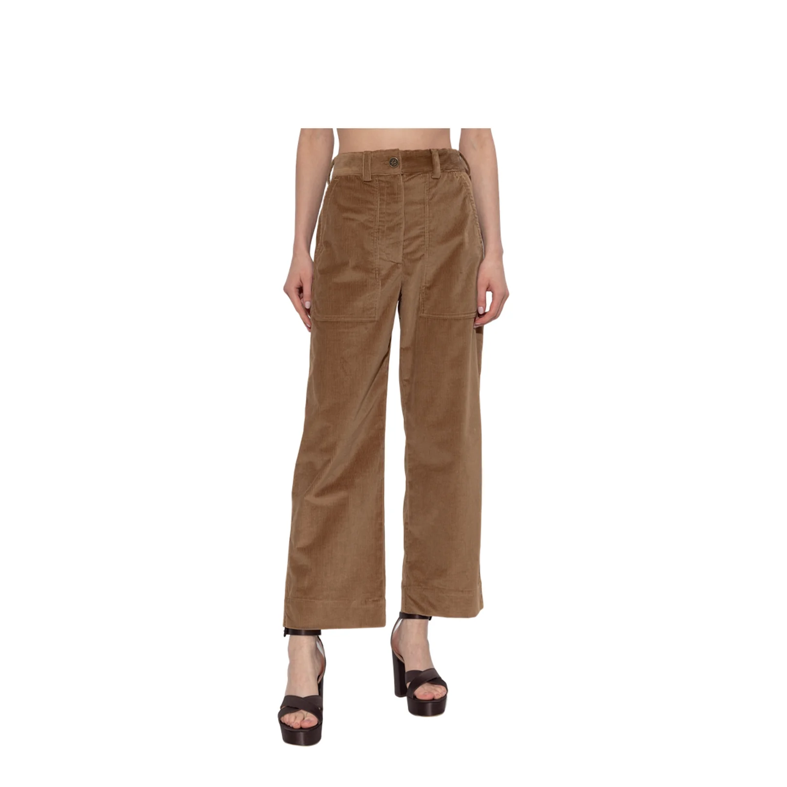 Corduroy Trousers Brown - Image 3