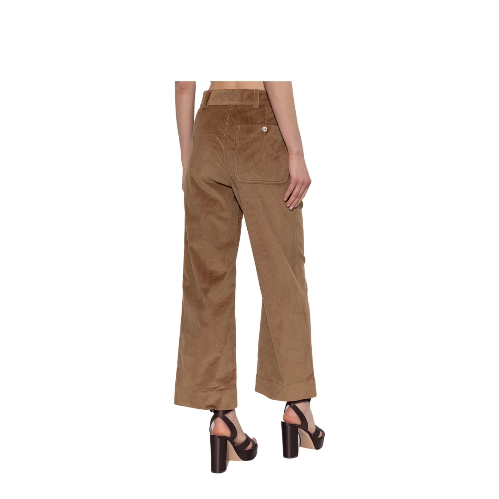 Corduroy Trousers Brown - Image 4