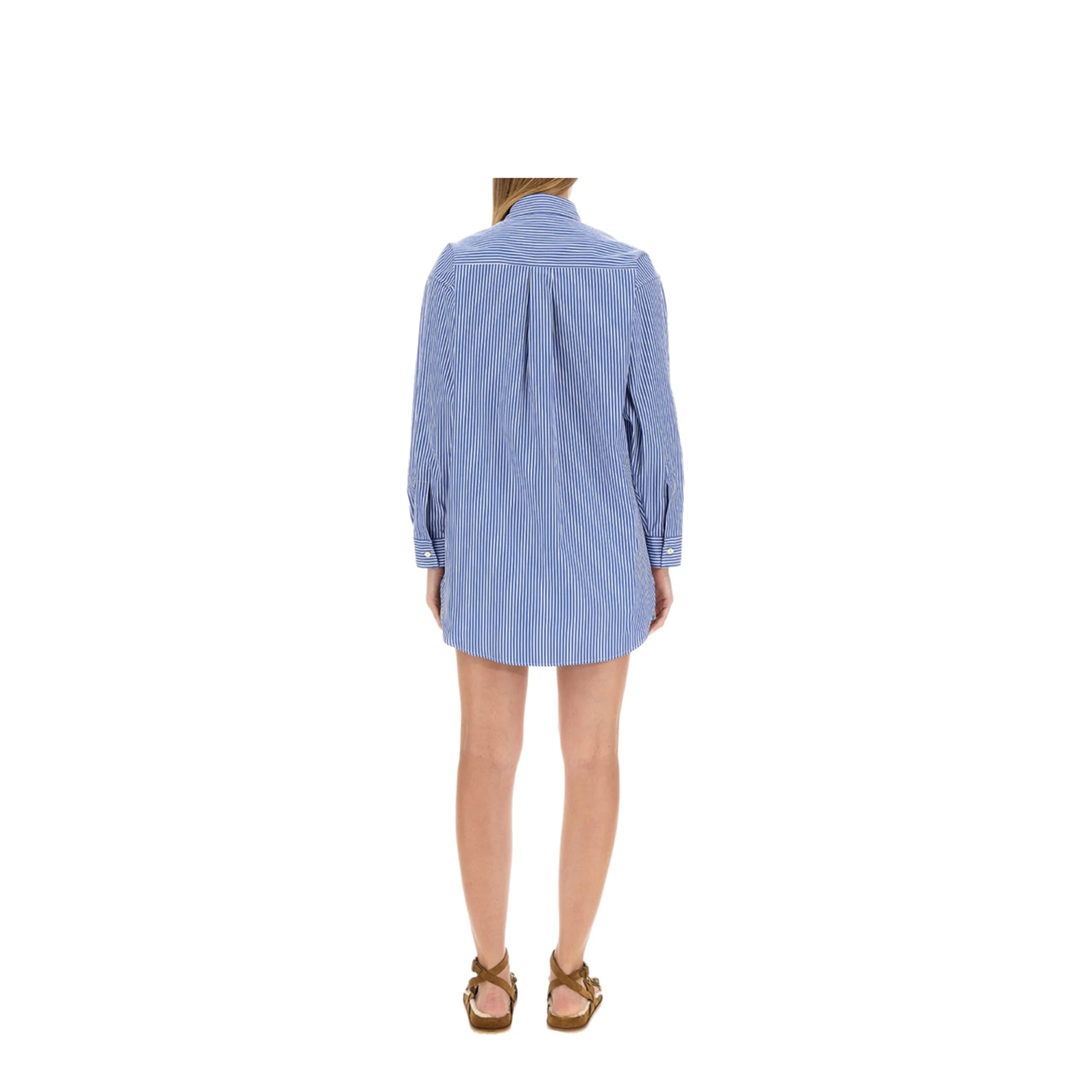 Cotton Shirt with Frontal Logo Embroidery - Image 3