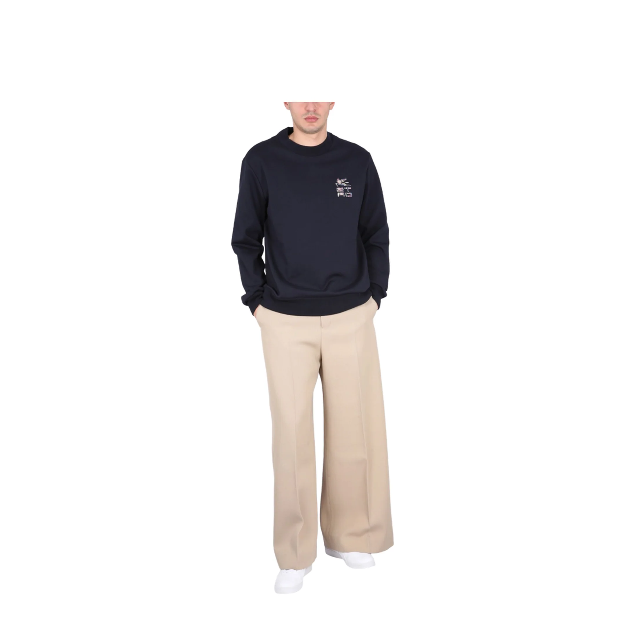 Cotton Sweatshirt with Front Logo - Image 2