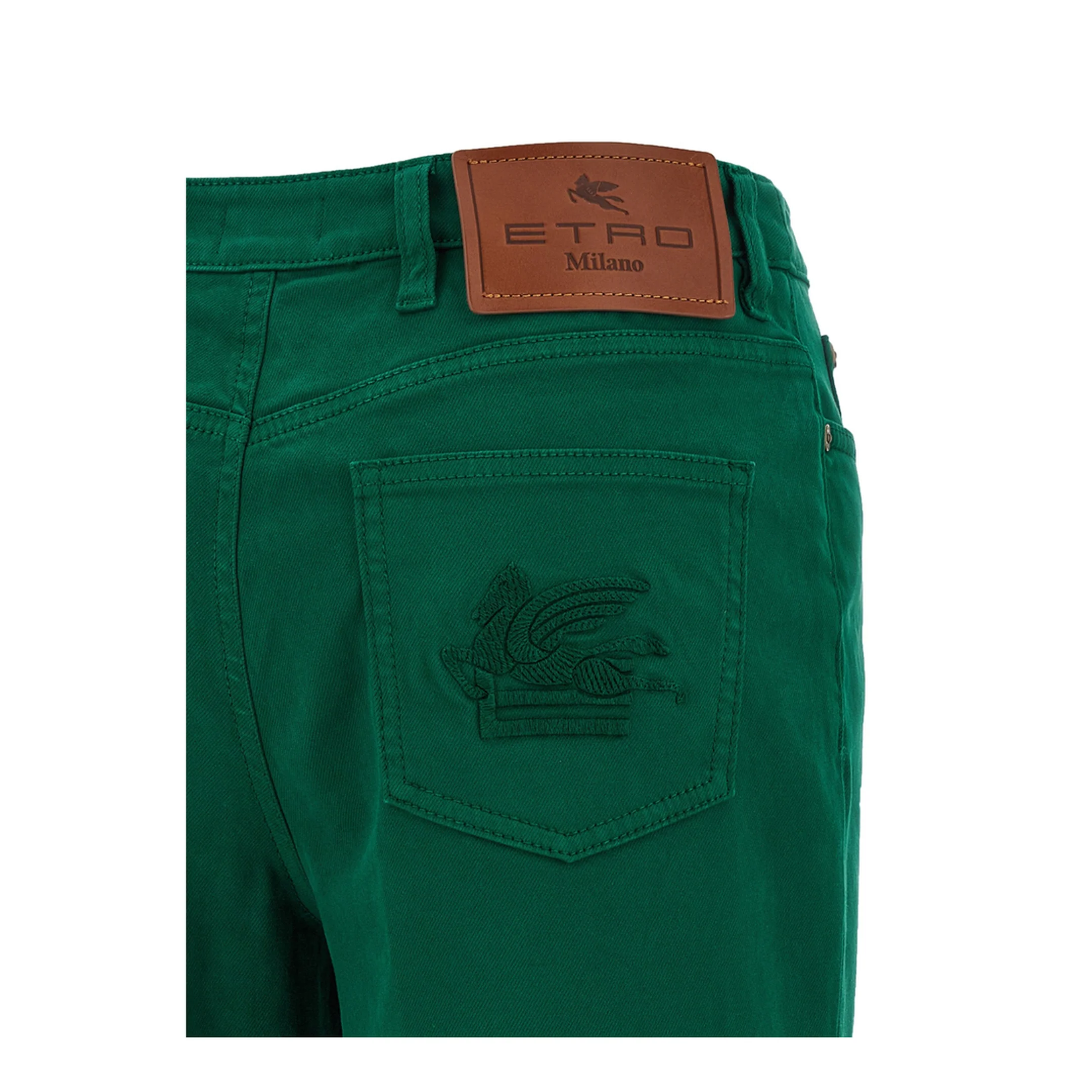Cotton Trousers Green - Image 3