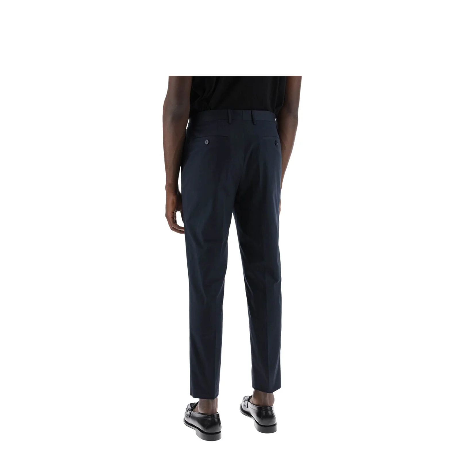 Cropped Chino Pants Blue - Image 3