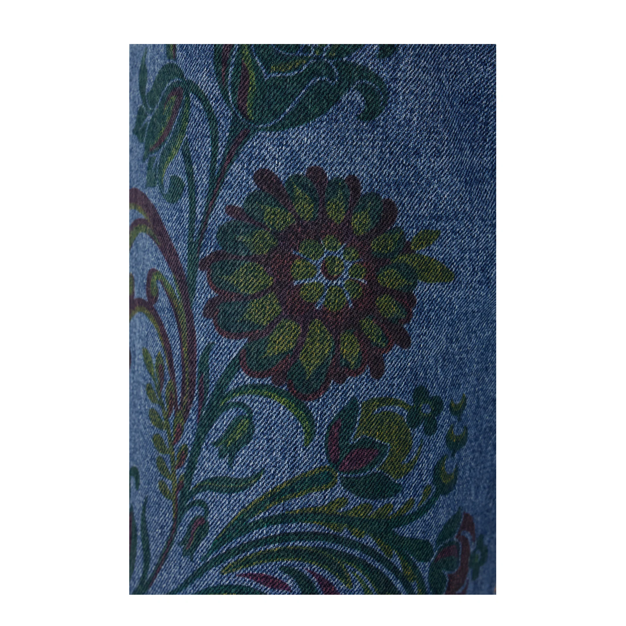 Flared Jeans Flower Bee Print - Image 3