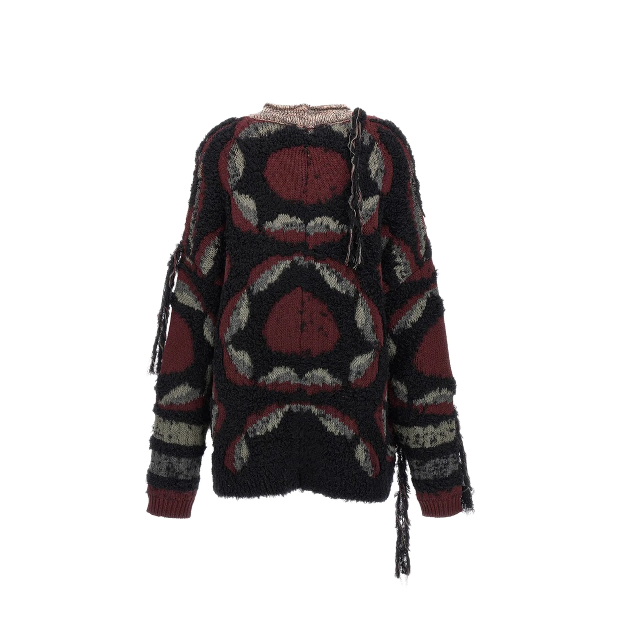 Fringed Oversized Cardigan - Image 2