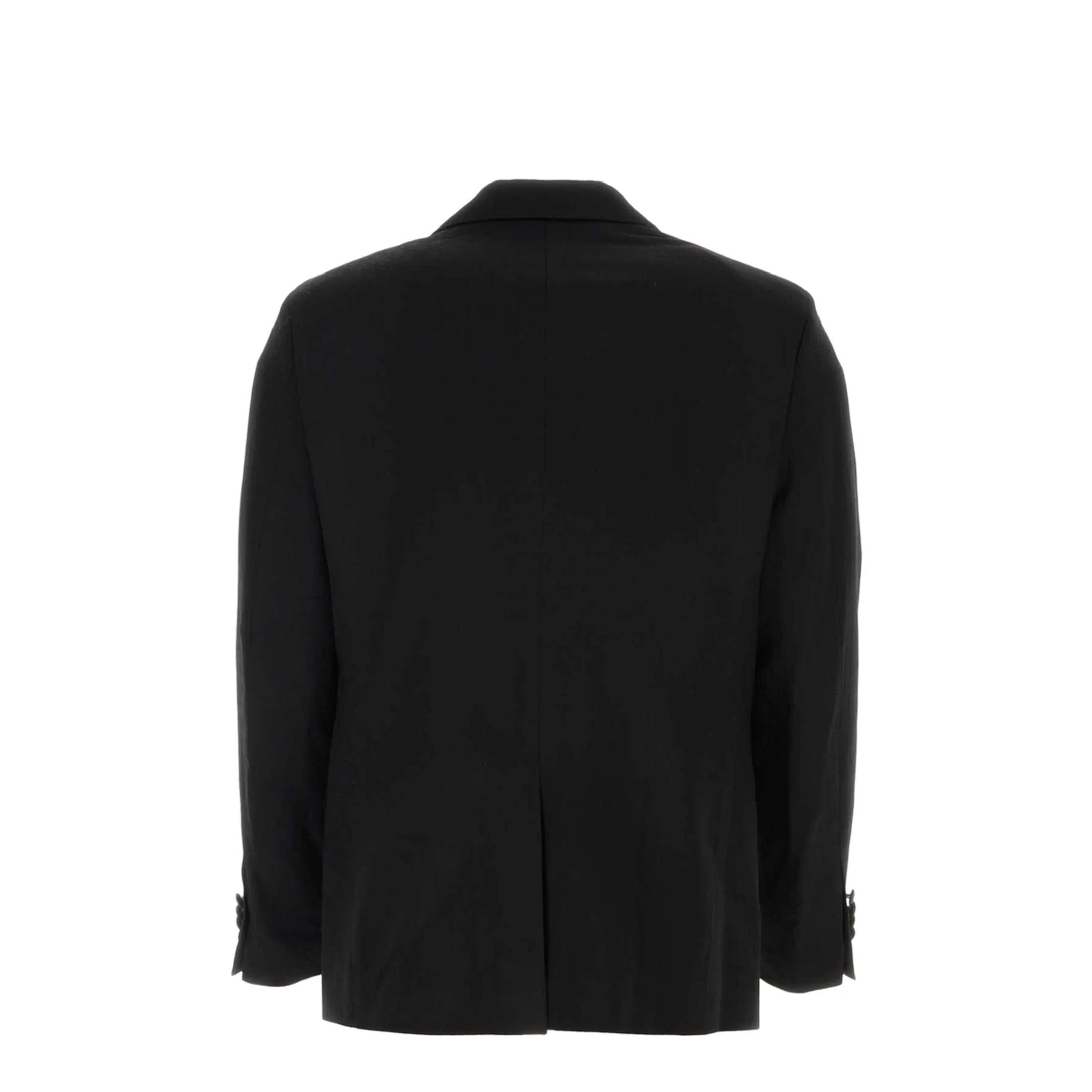 Black Stretch Wool Blazer - Image 2