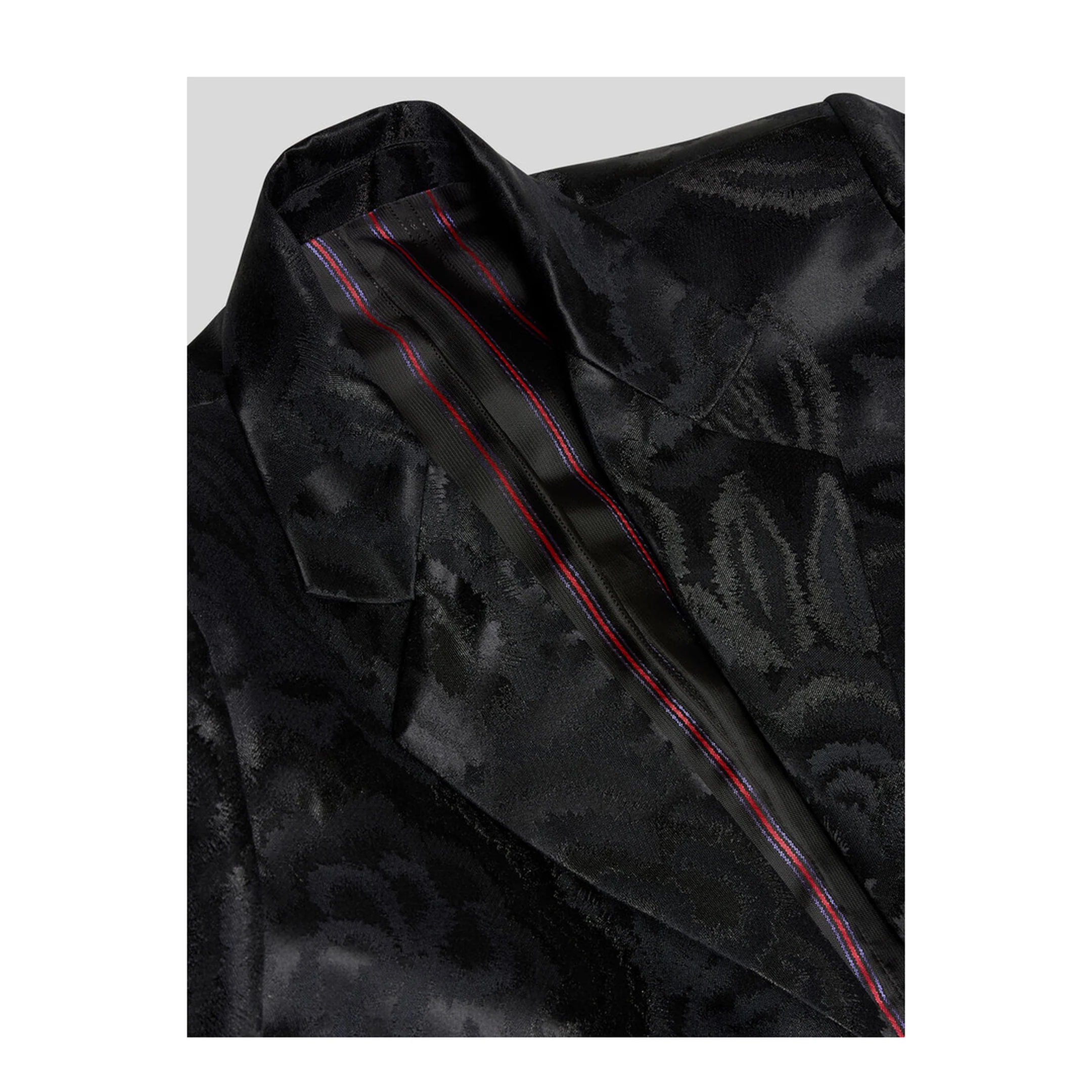 Jacquard Knot Fringes Jacket - Image 2