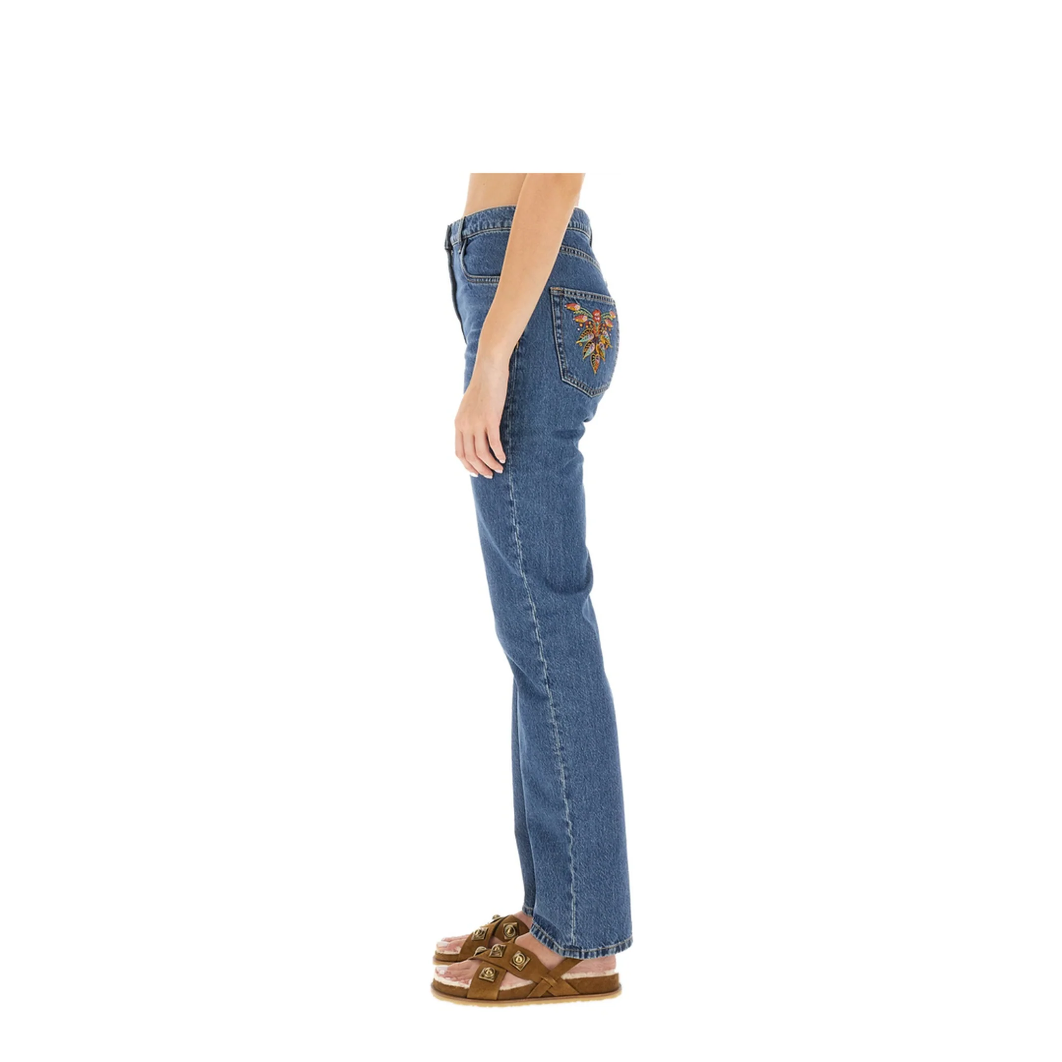 JEANS WITH LOGO EMBROIDERY - Image 4
