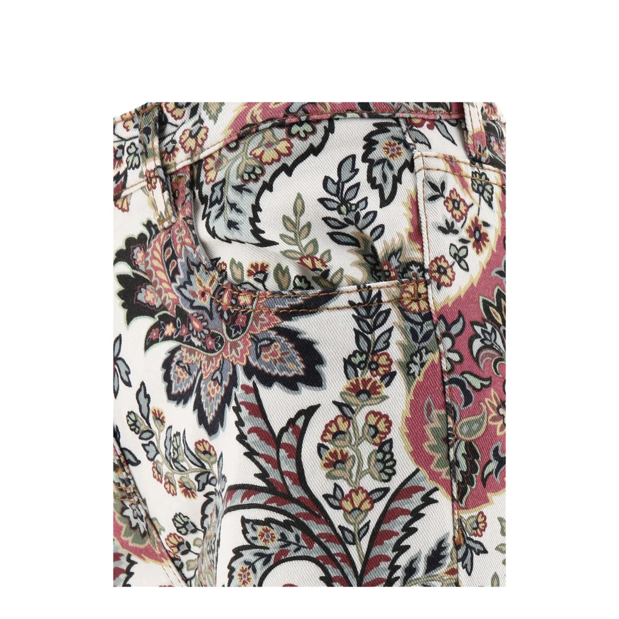 Paisley-Print Straight-Leg Jeans - Image 2