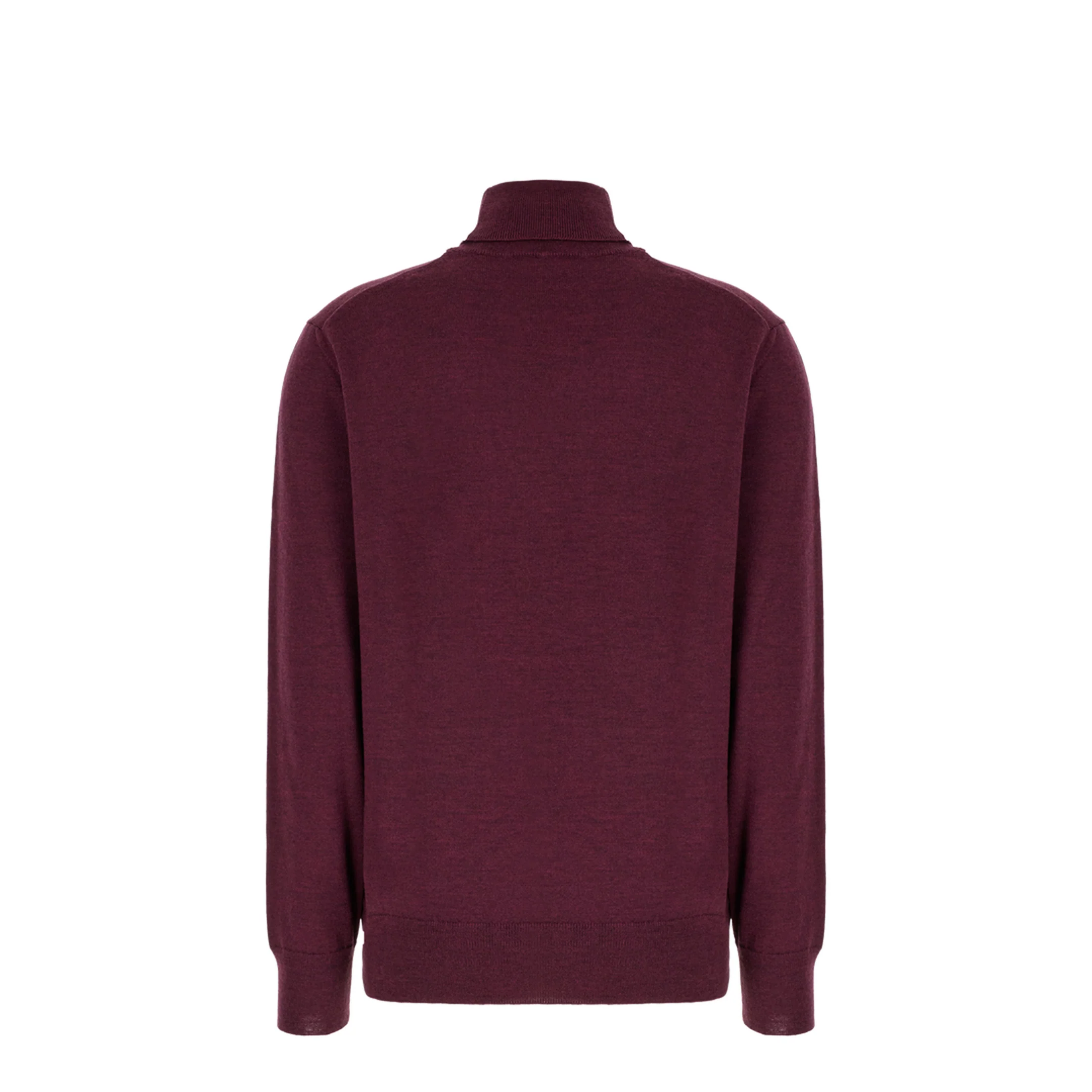 Turtleneck Knitted Sweater Red - Image 2