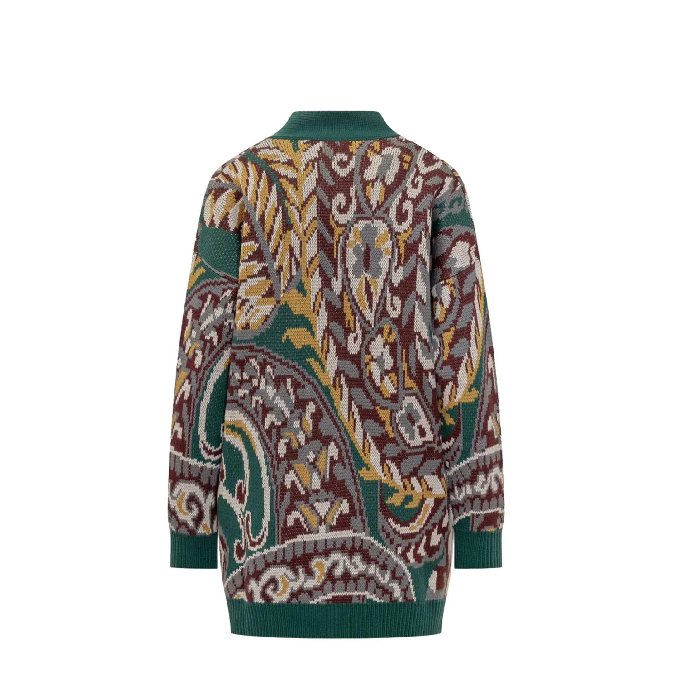 Oversized Cardigan Paisley Pattern - Image 2