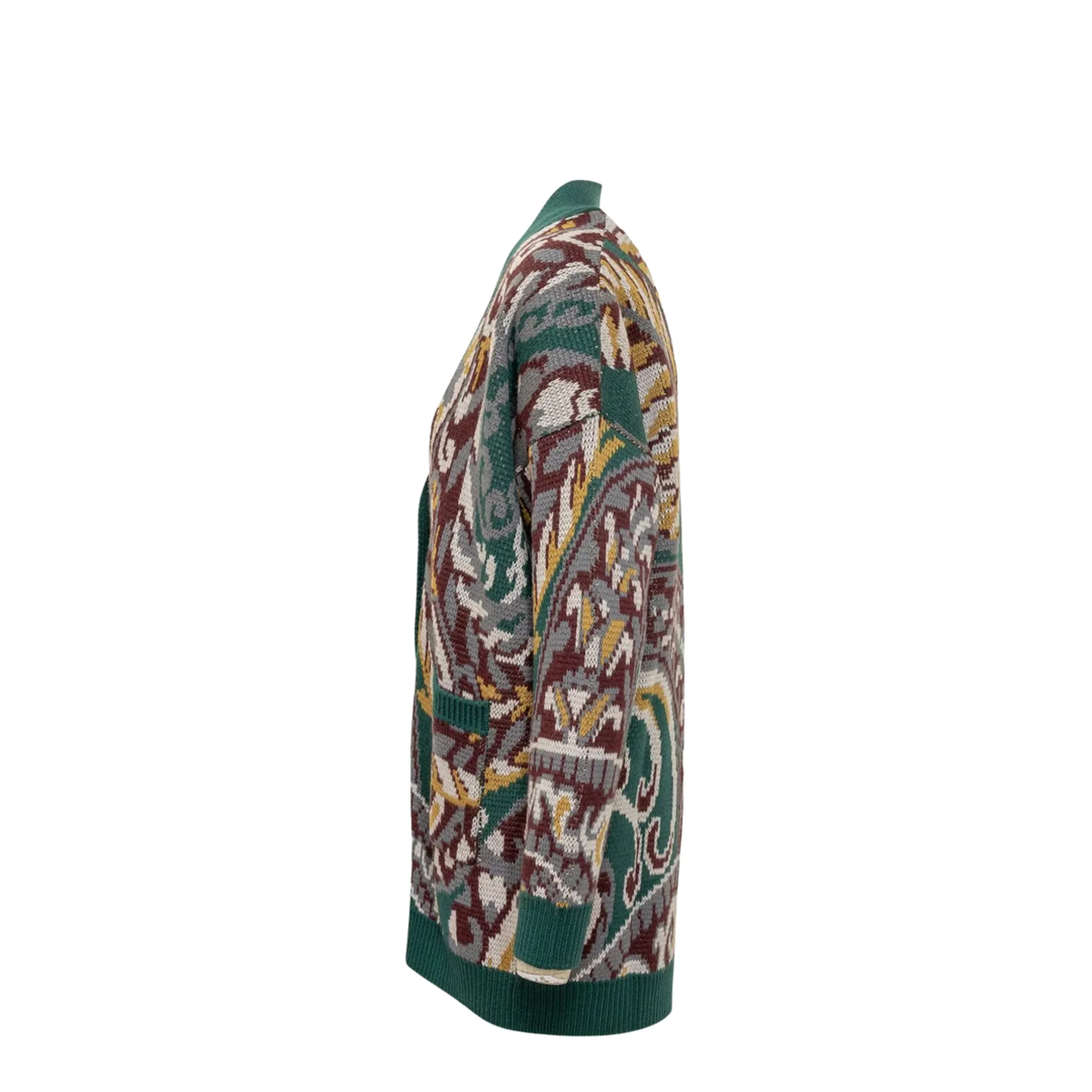 Oversized Cardigan Paisley Pattern - Image 3