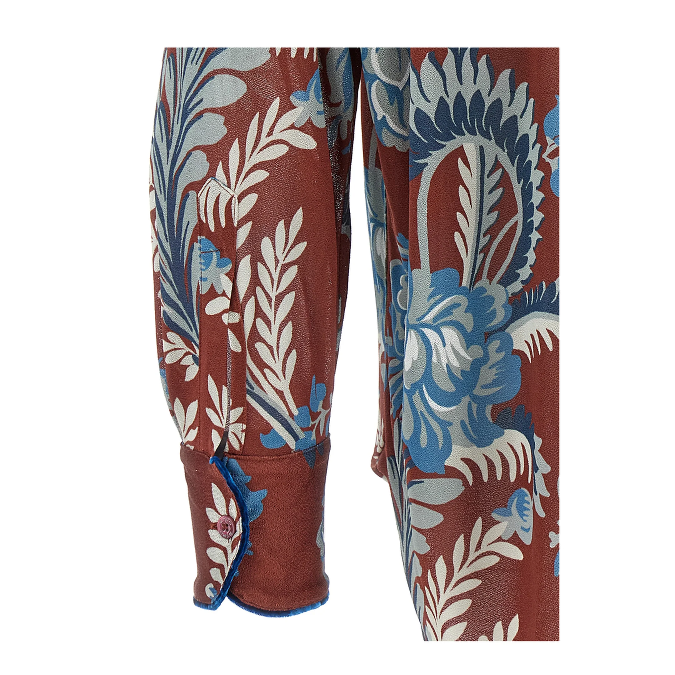 Oversized Shirt Crepe Floral Print - Image 4