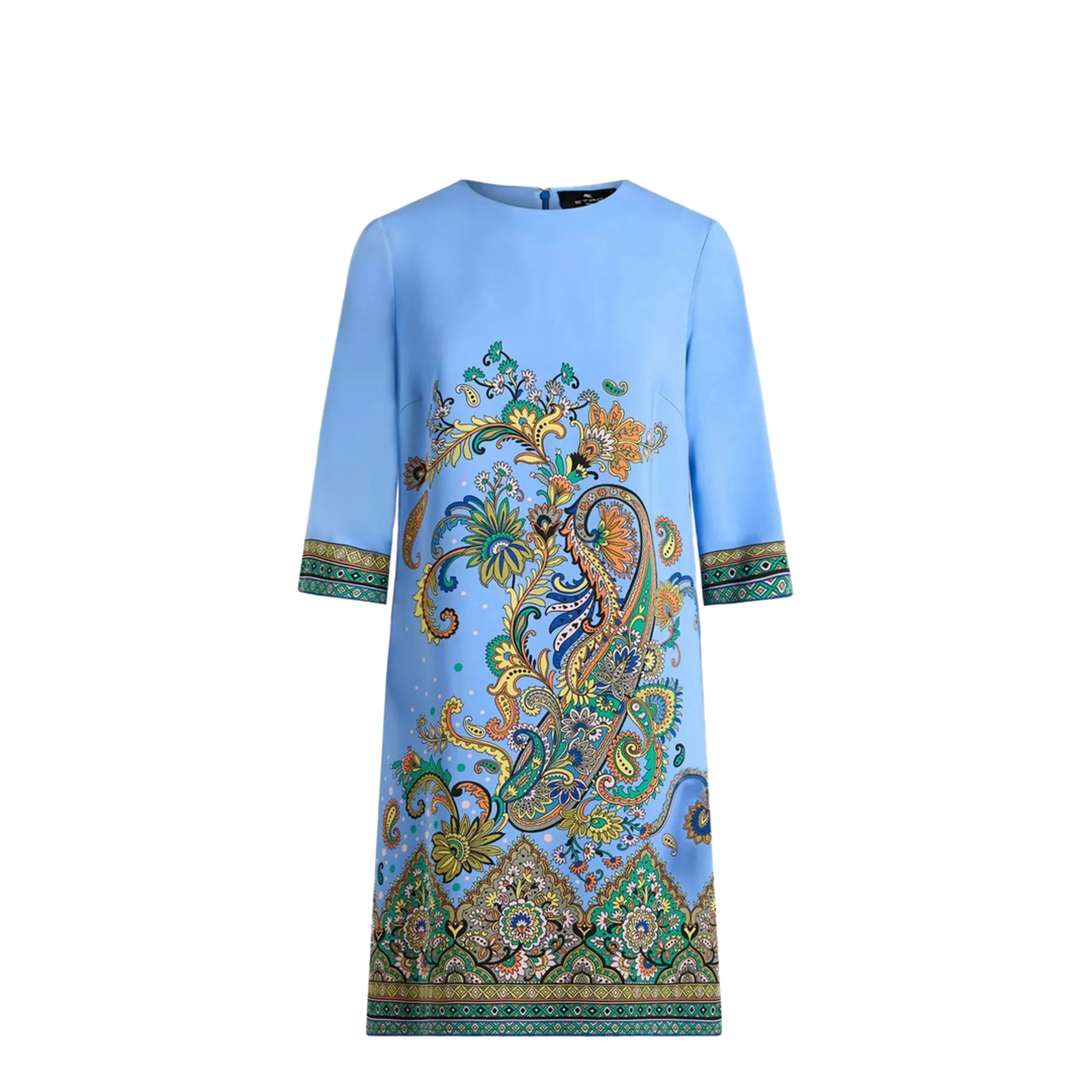 Paisley Print Silk Dress - Image 3