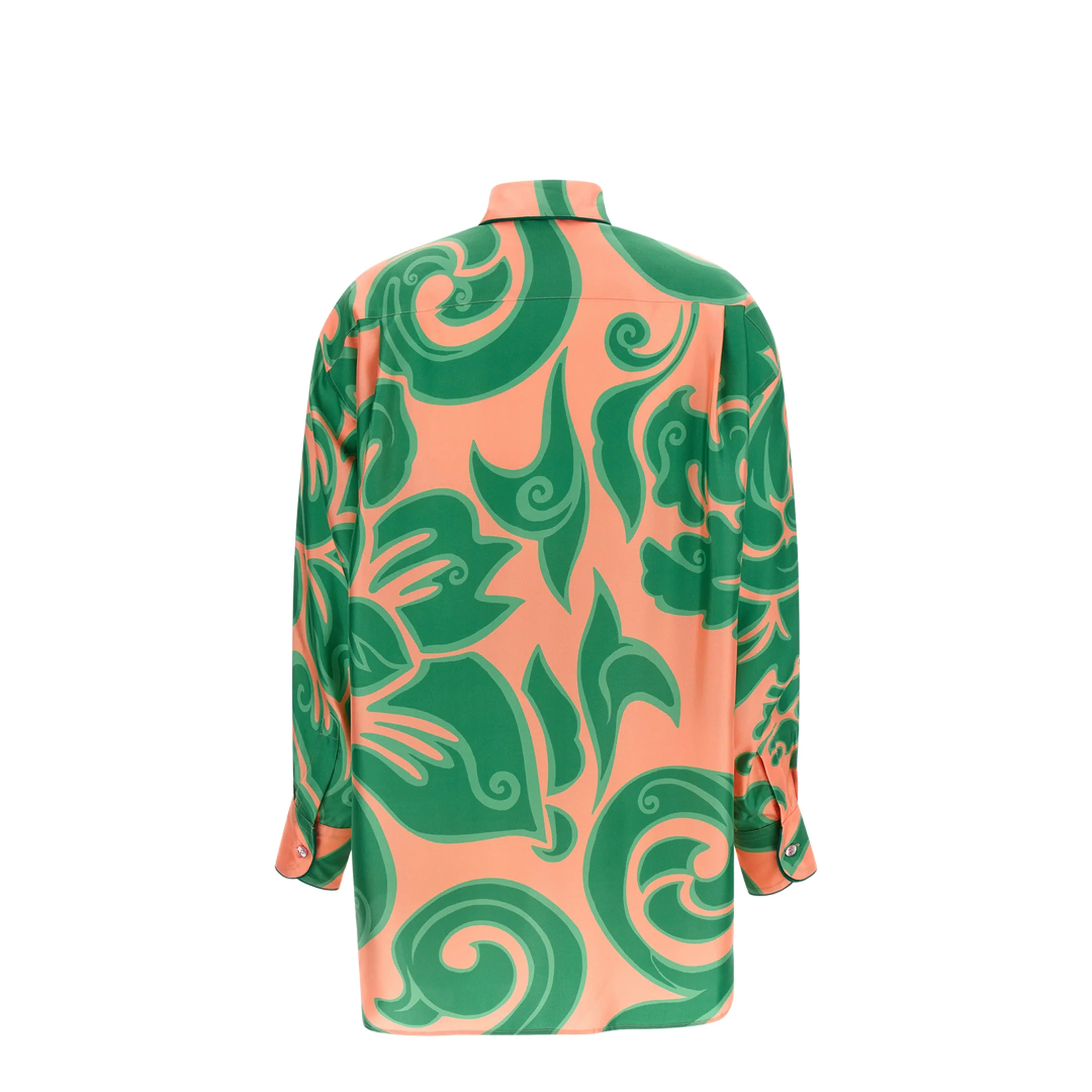 Pink Silk Viscose Pajama Shirt - Image 2