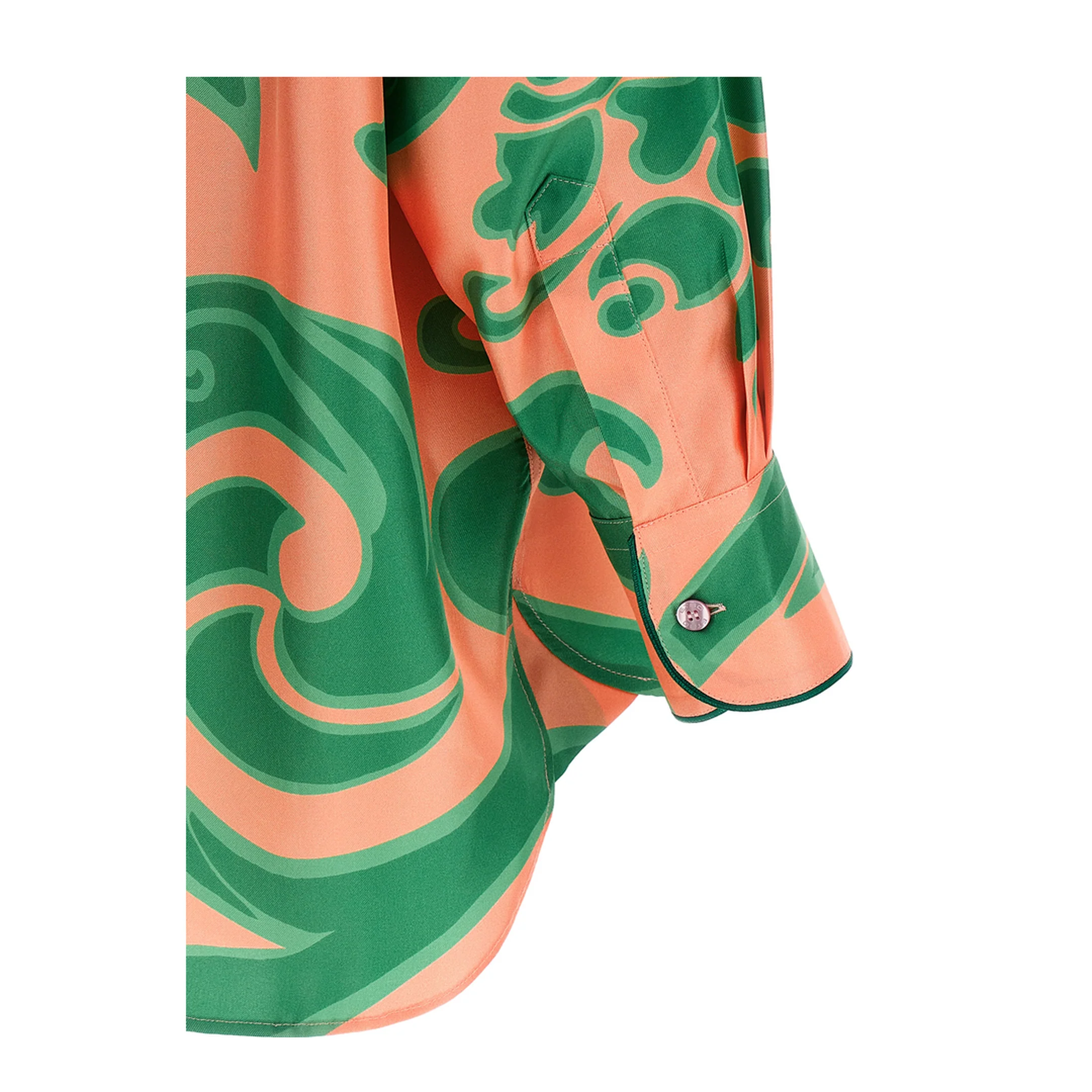 Pink Silk Viscose Pajama Shirt - Image 4