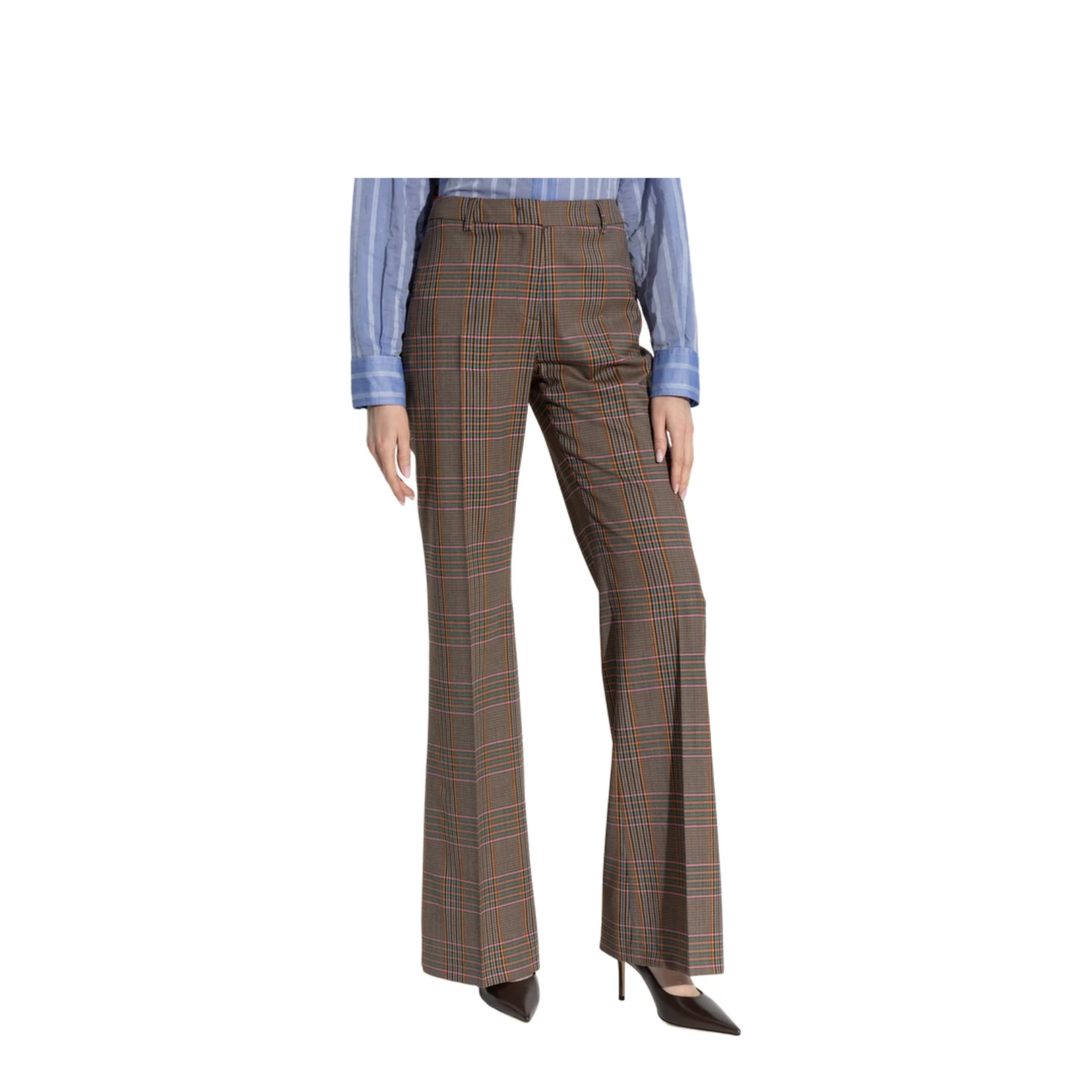 Plaid Pattern Trousers - Image 3