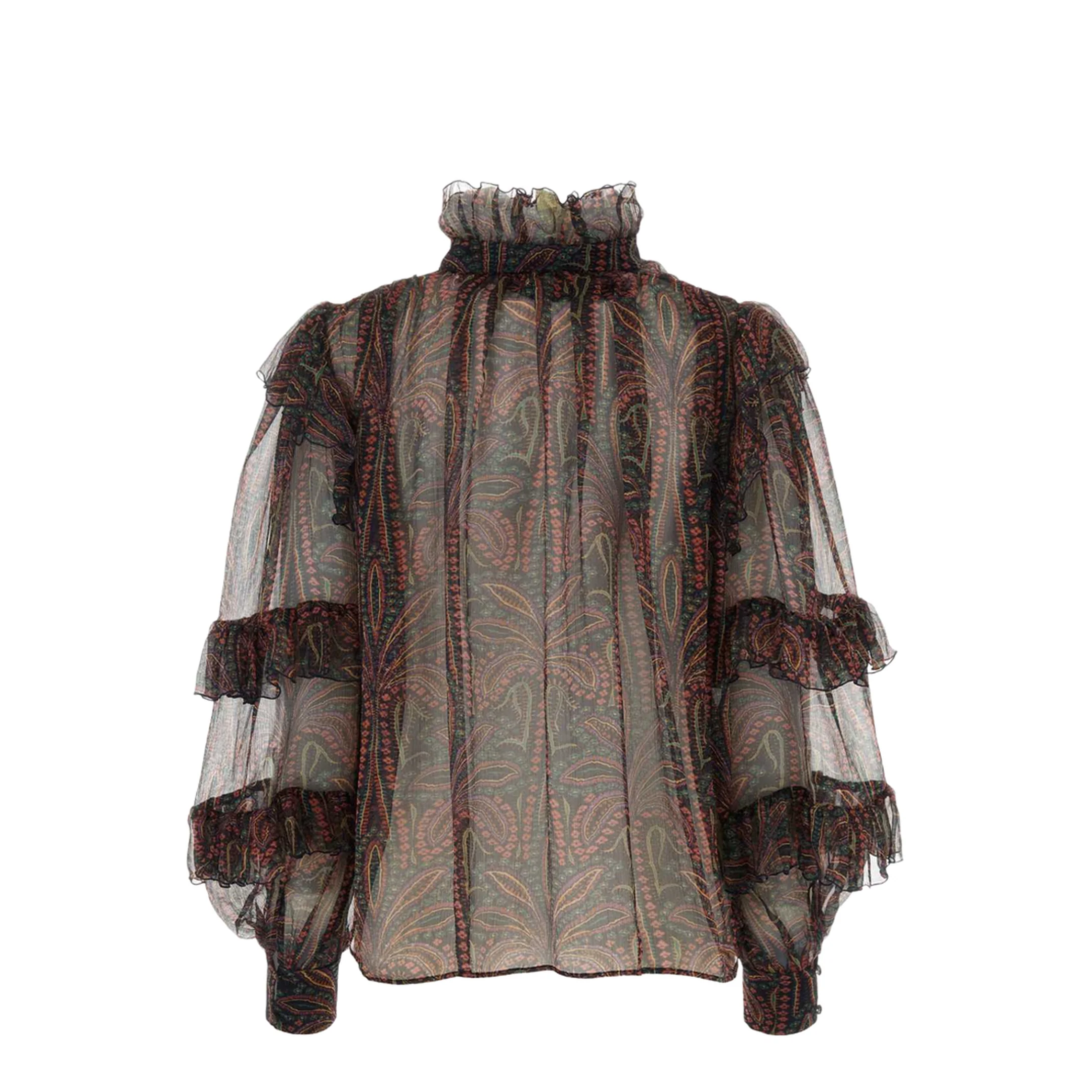 Printed Crepe Blouse - Image 3