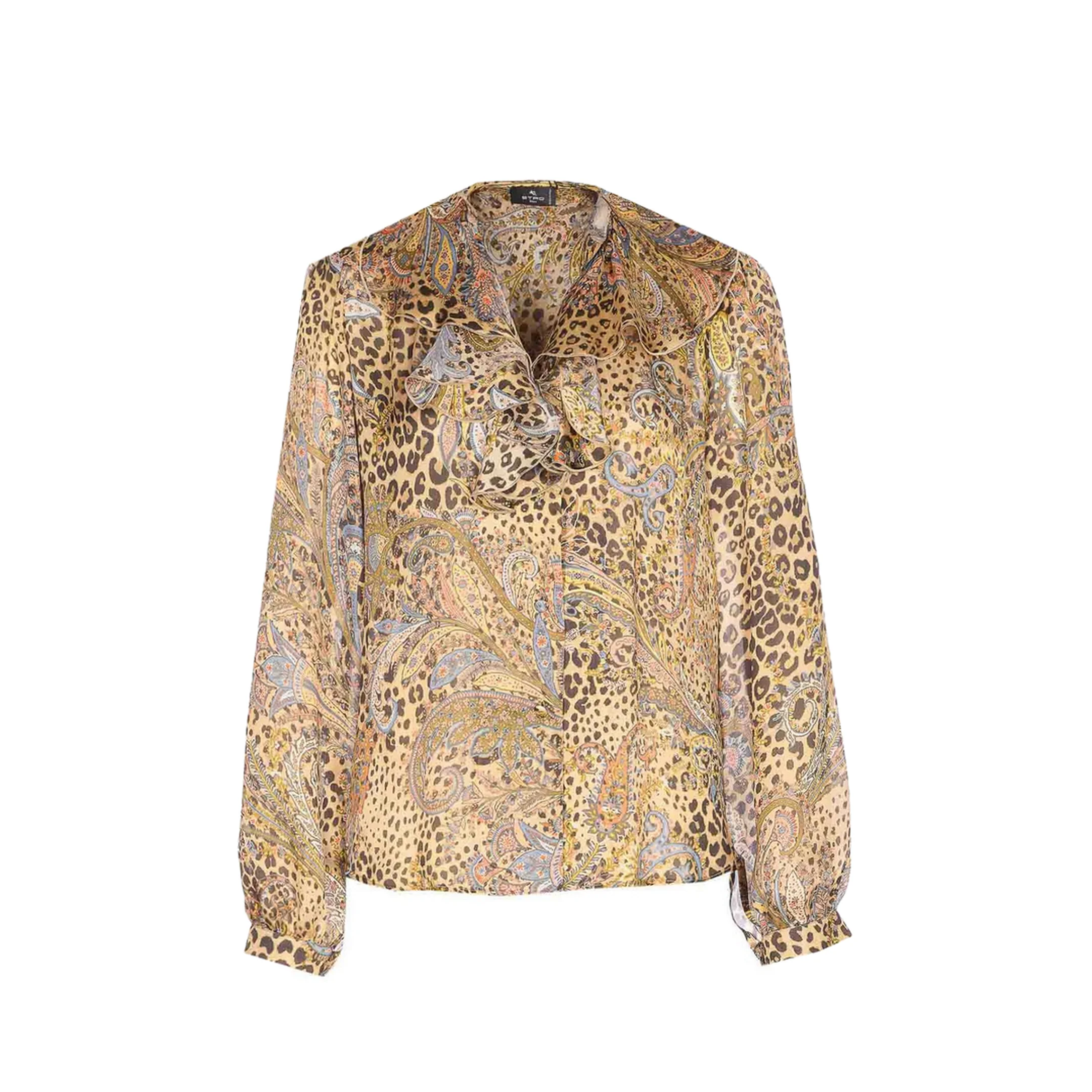 Printed Silk Blouse - Image 3