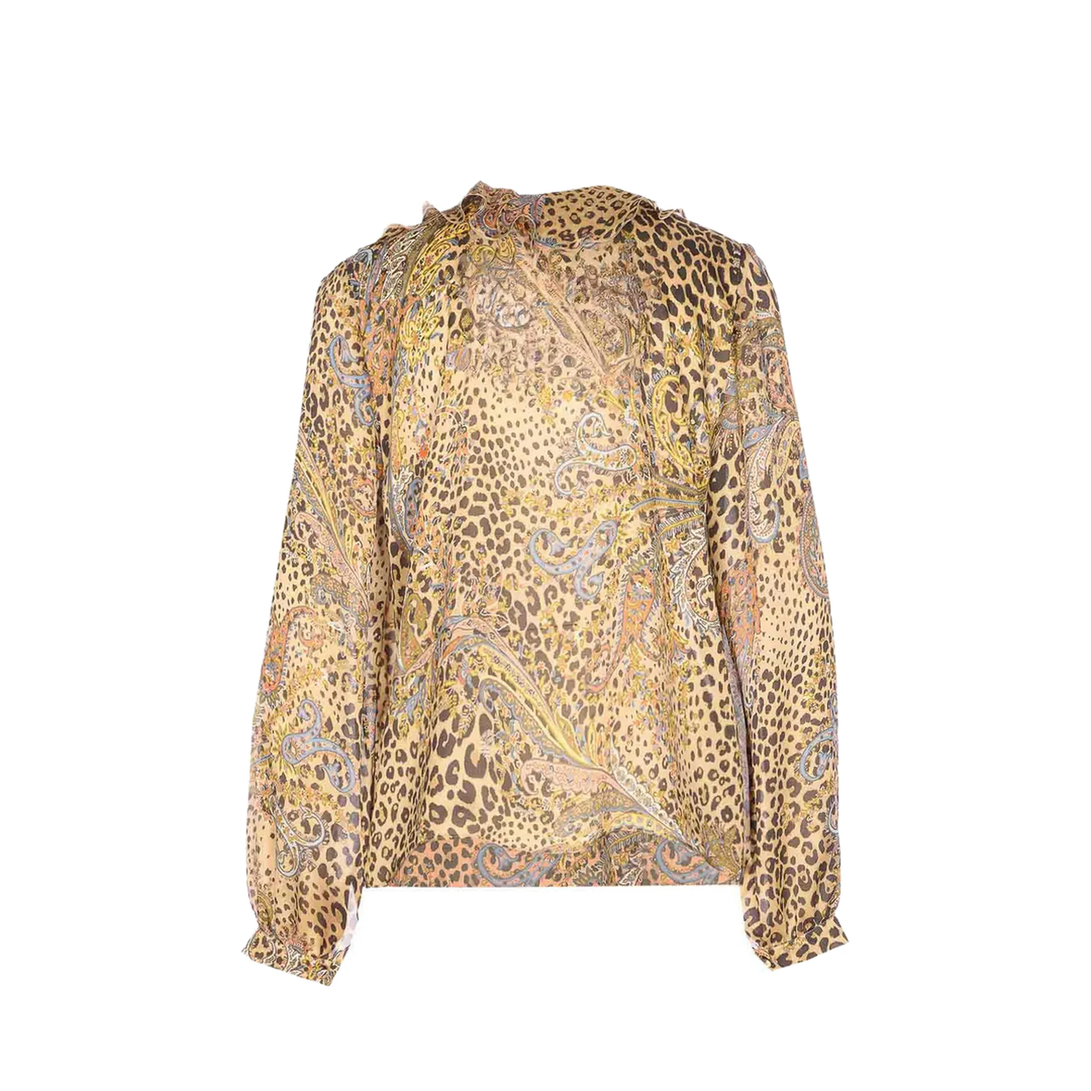 Printed Silk Blouse - Image 4